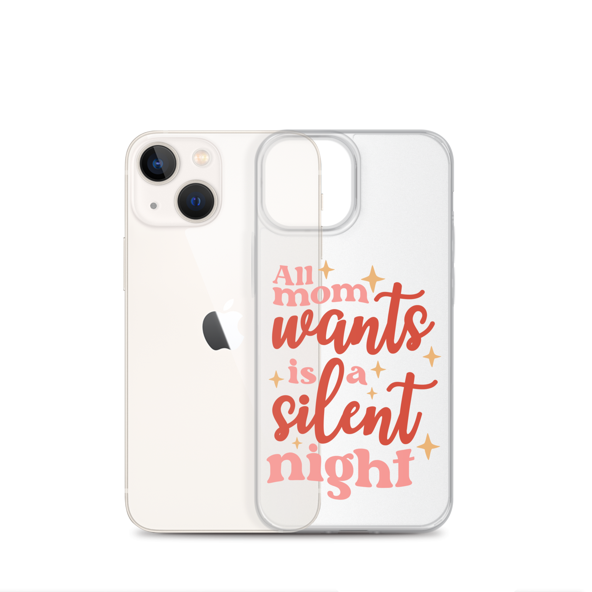 All Mom Wants Is A Silent Night Clear Case for iPhone®