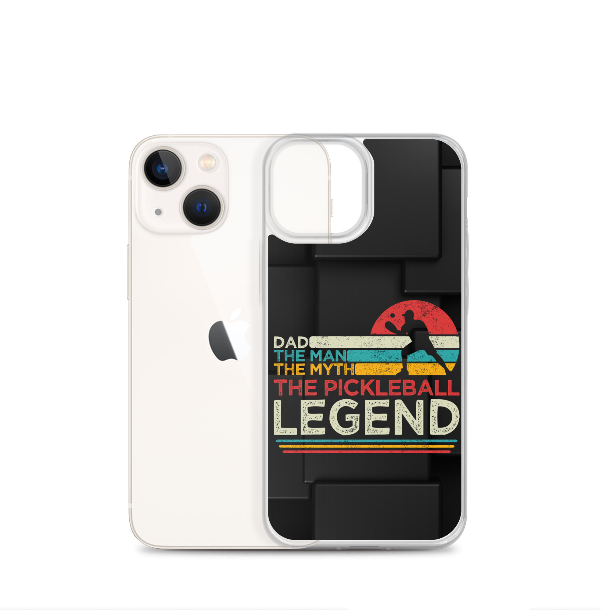 Dad The Man The Myth The Pickleball Legend Clear Case for iPhone®