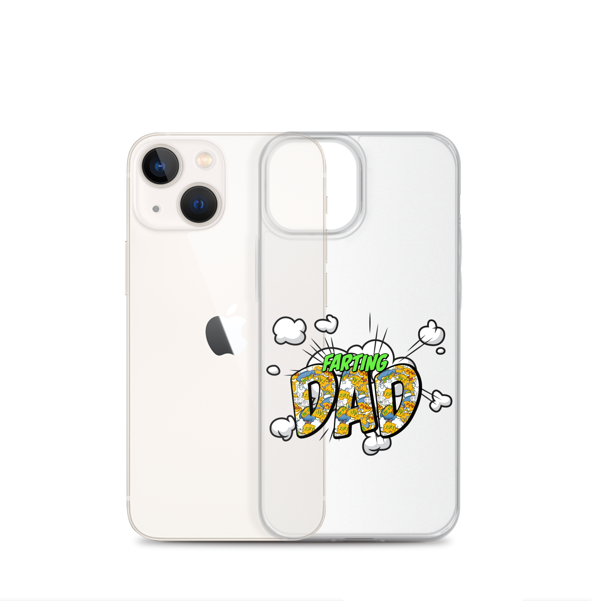 Farting Dad Clear Case for iPhone®