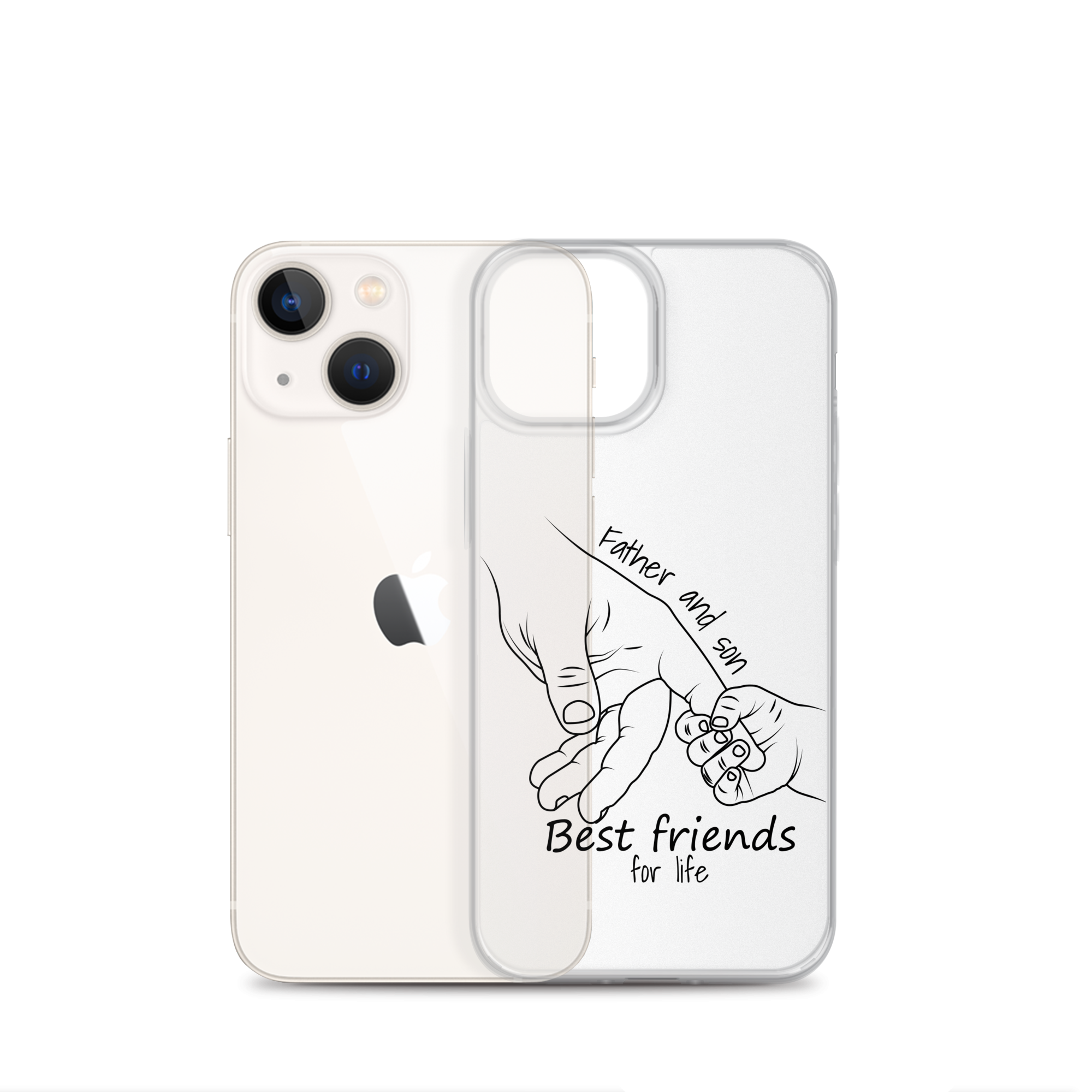 Father And Son Best Friends For Life Clear Case for iPhone®