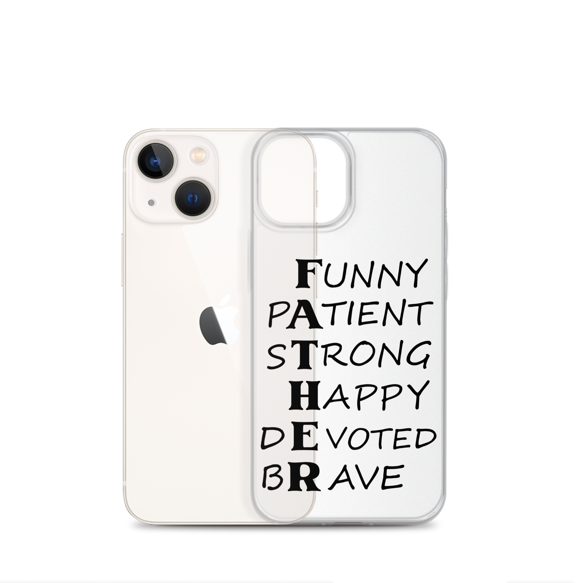 Funny Patient Strong Happy Devoted Brave Clear Case for iPhone®