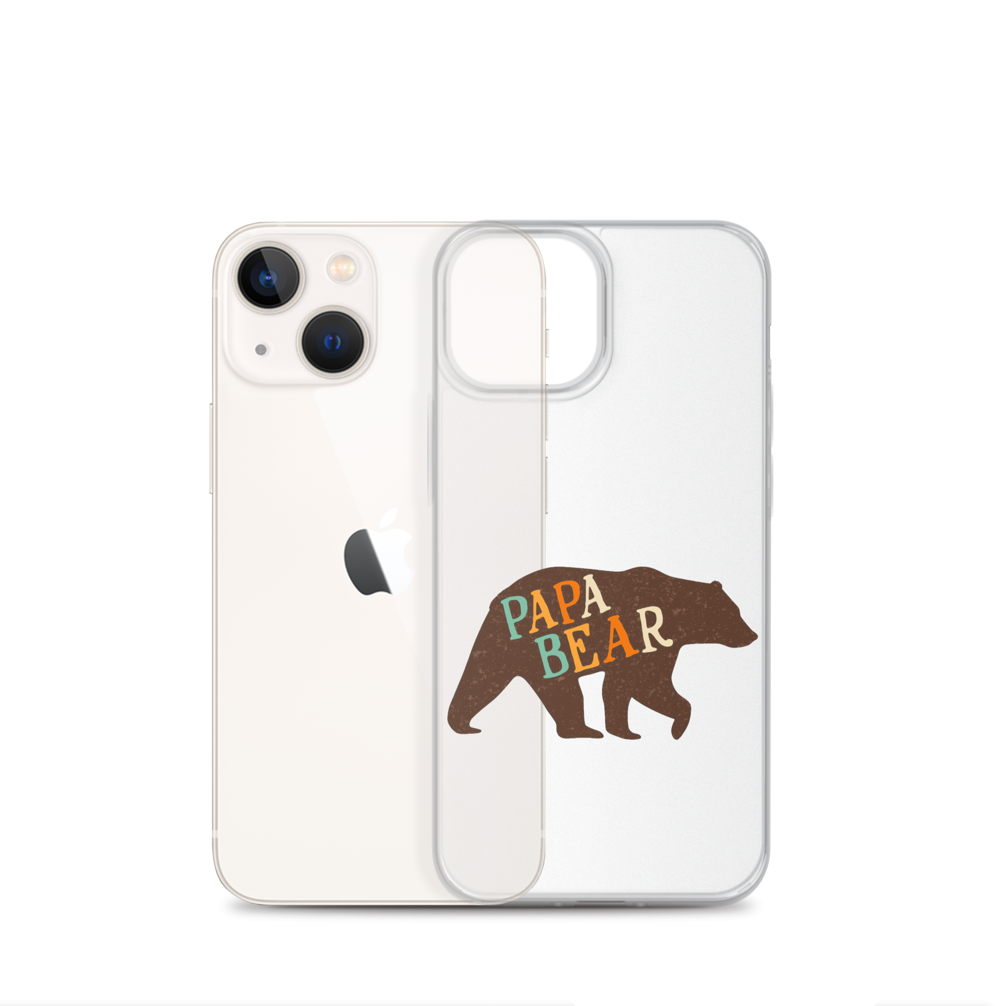 Papa Bear Clear Case for iPhone®