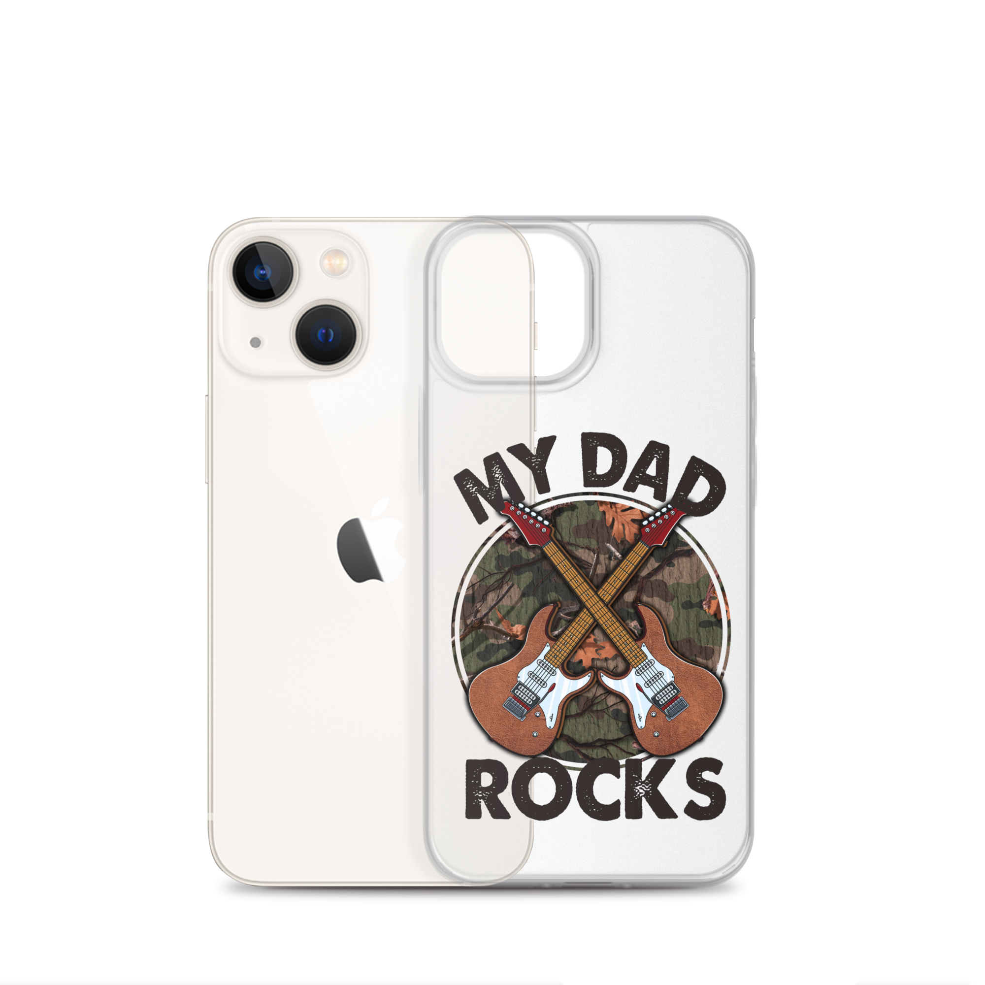 My Dad Rocks Clear Case for iPhone®