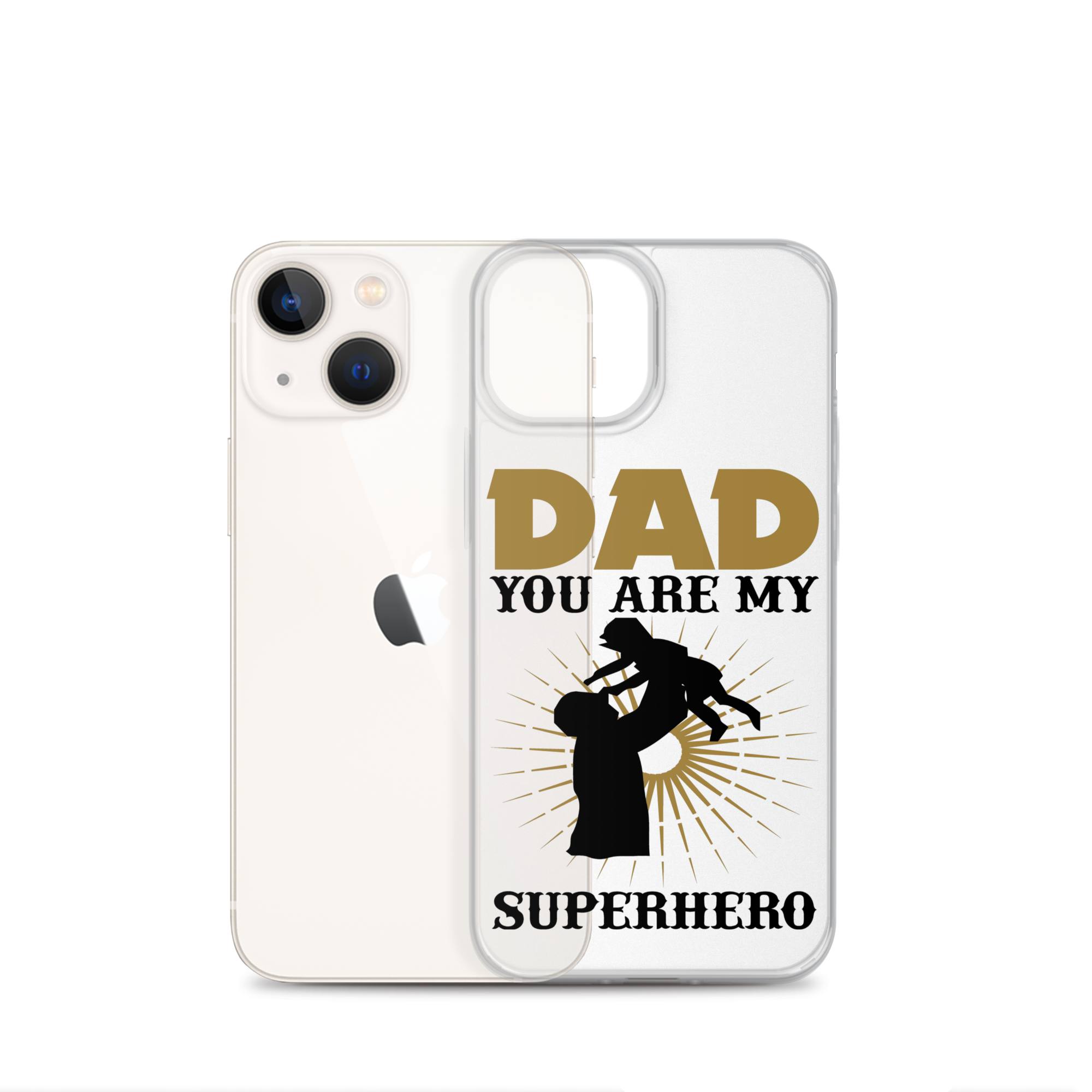 Dad You Are My Superhero Clear Case for iPhone®