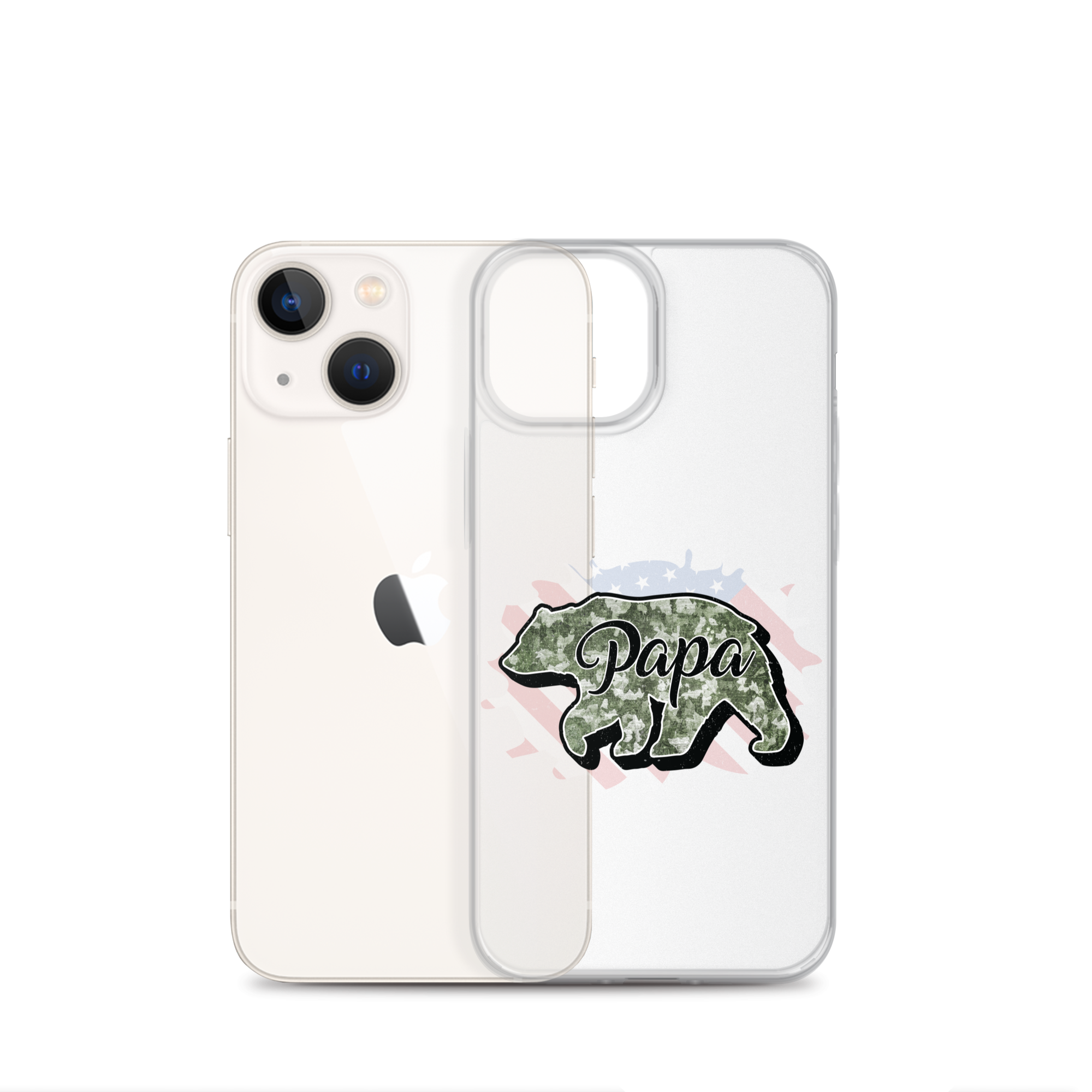 Bear Papa Clear Case for iPhone®