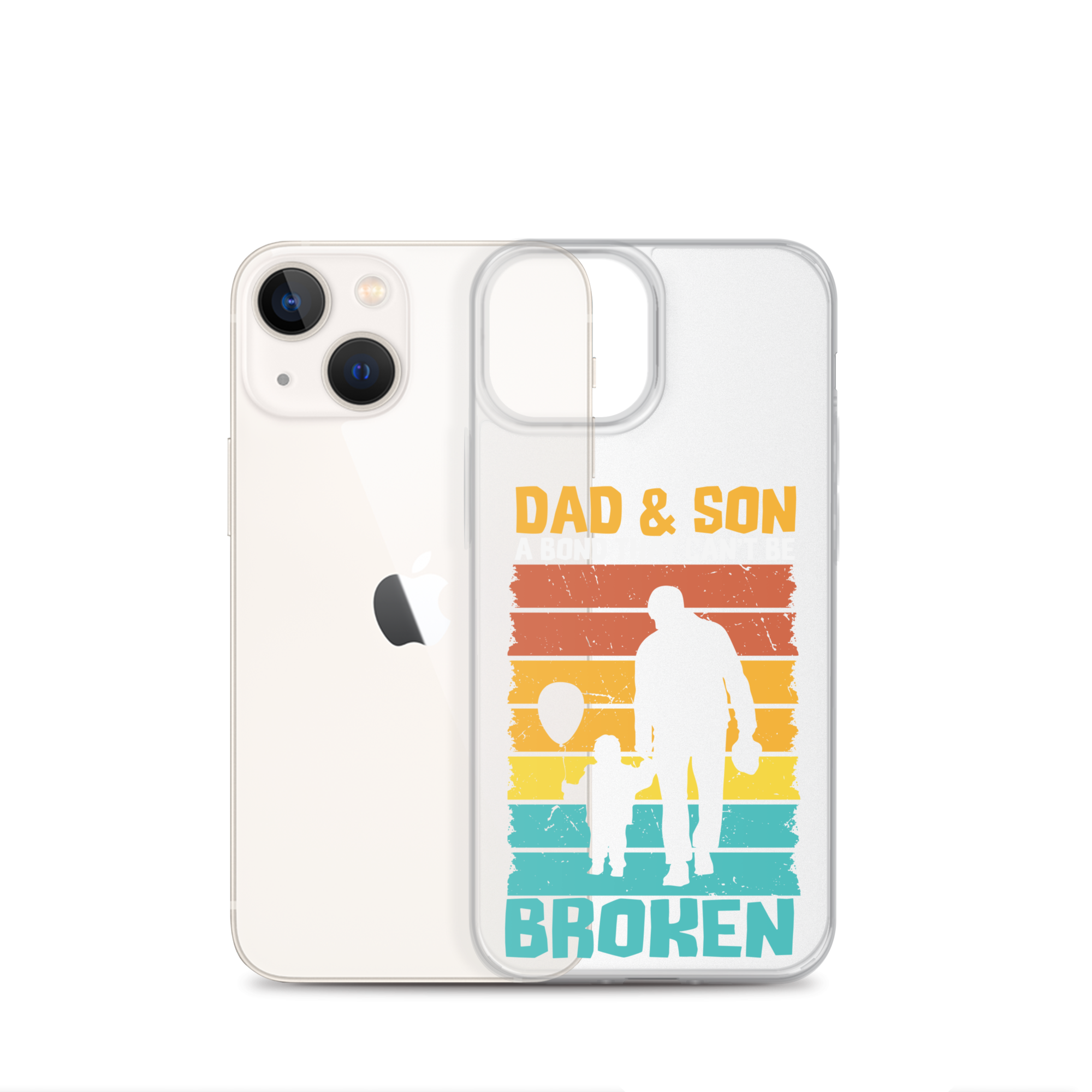 Dad And Son A Bond that can't Be Broken Clear Case for iPhone®