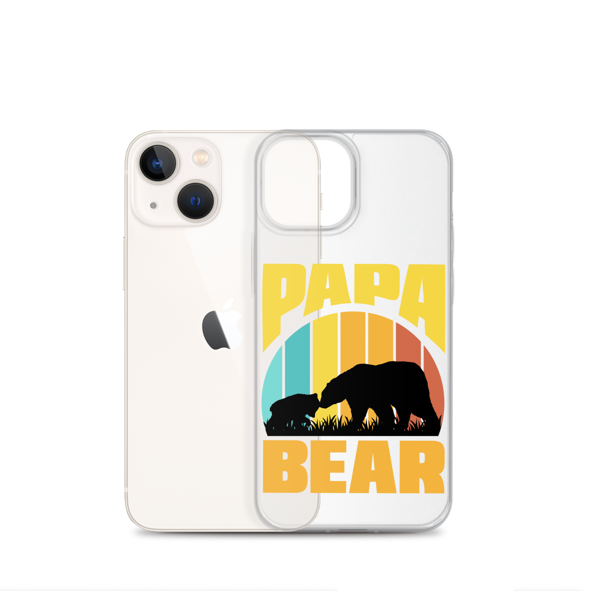 Papa Bear Clear Case for iPhone®