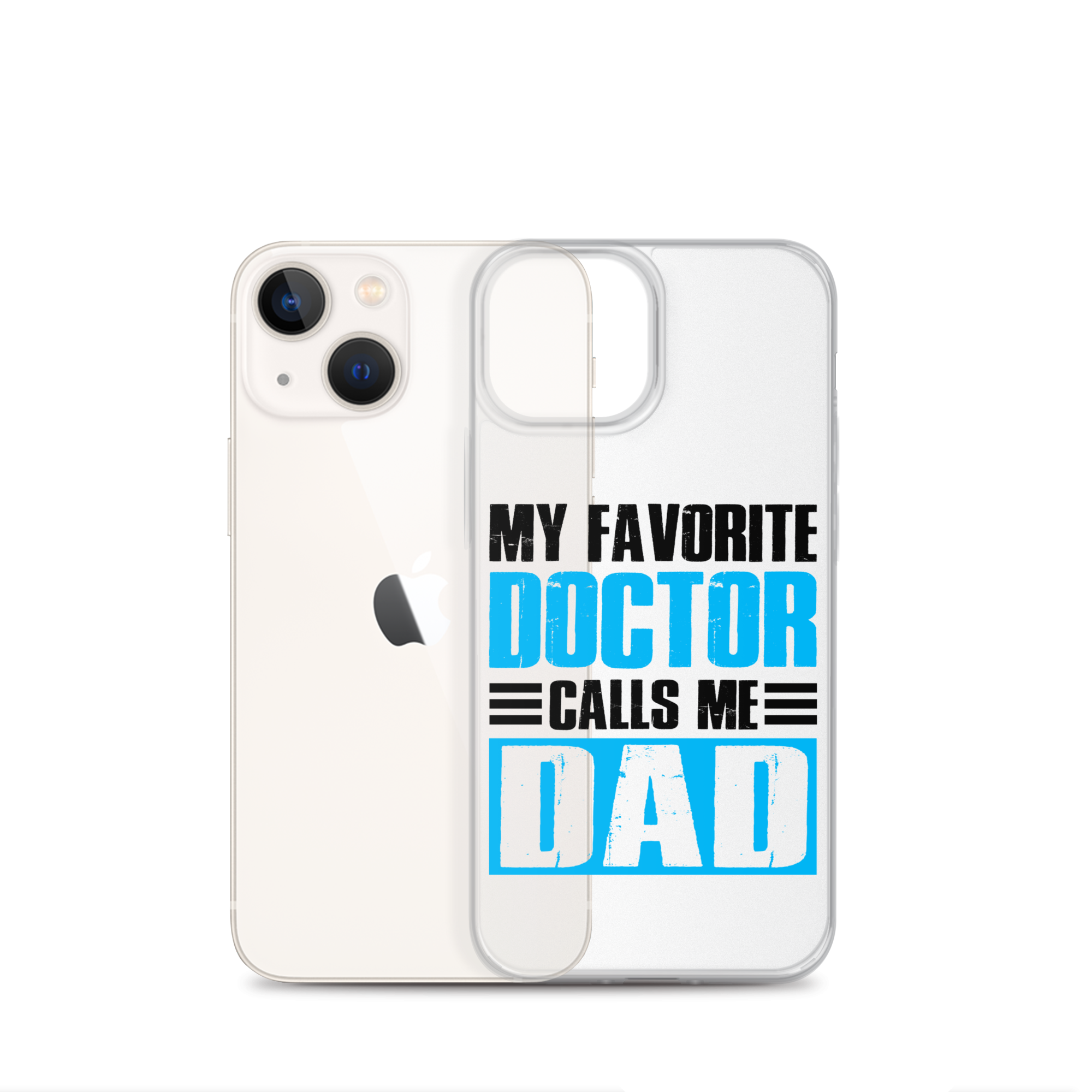 Mer Dad Don't Mess With My Mermaid Clear Case for iPhone®