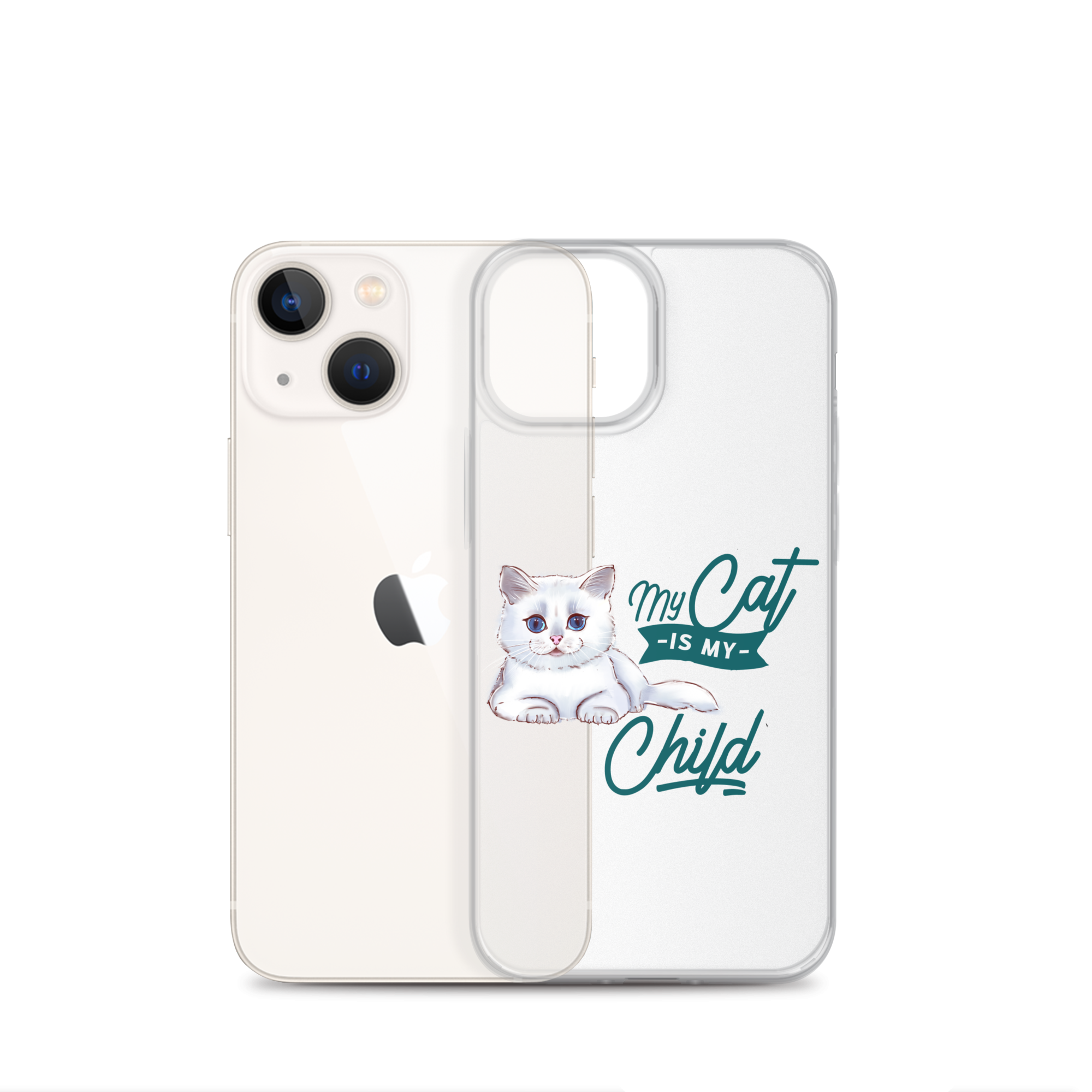 My Cat Is My Child Clear Case for iPhone®