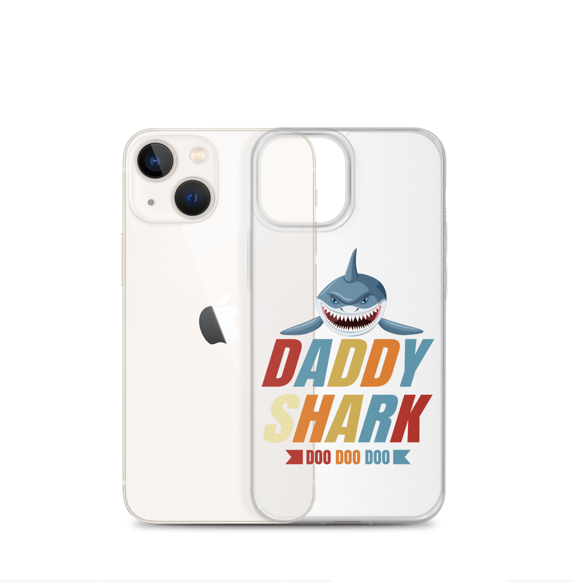 Daddy Shark Doo Doo Doo Clear Case for iPhone®