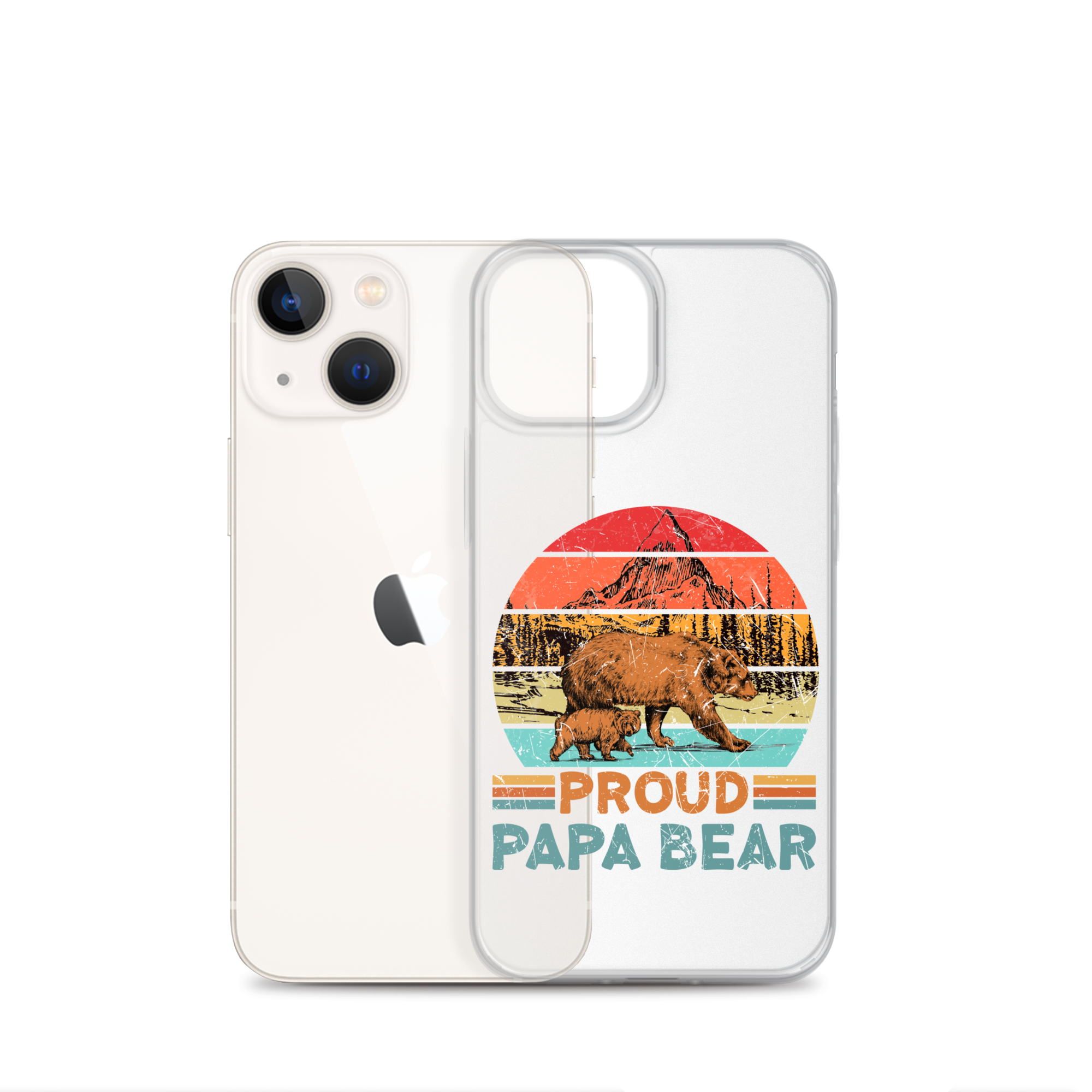 Proud Papa Bear Clear Case for iPhone®