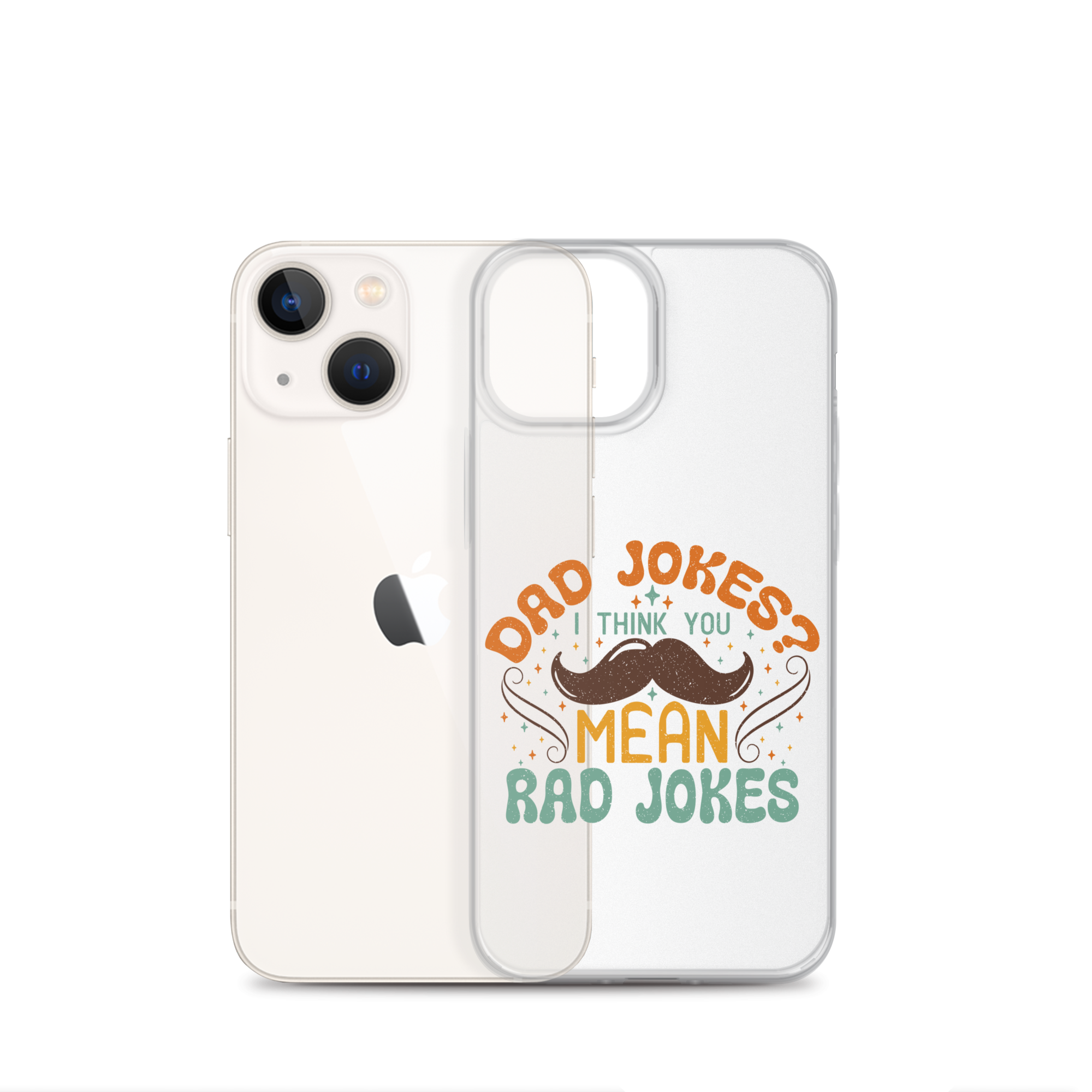 Dad Jokes I Think You Mean You Mean Rad Jokes Clear Case for iPhone®