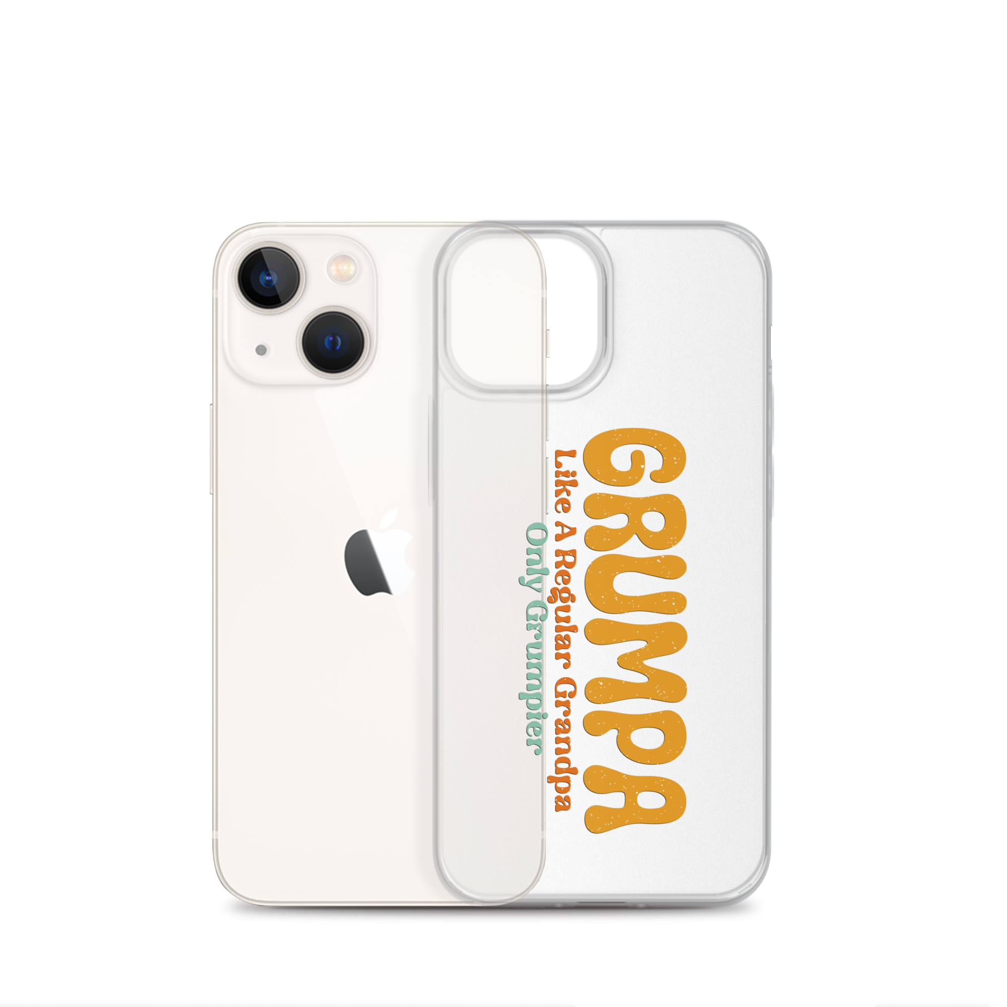 Grumpa Like A Regular Grandpa Only Geumpier Clear Case for iPhone®