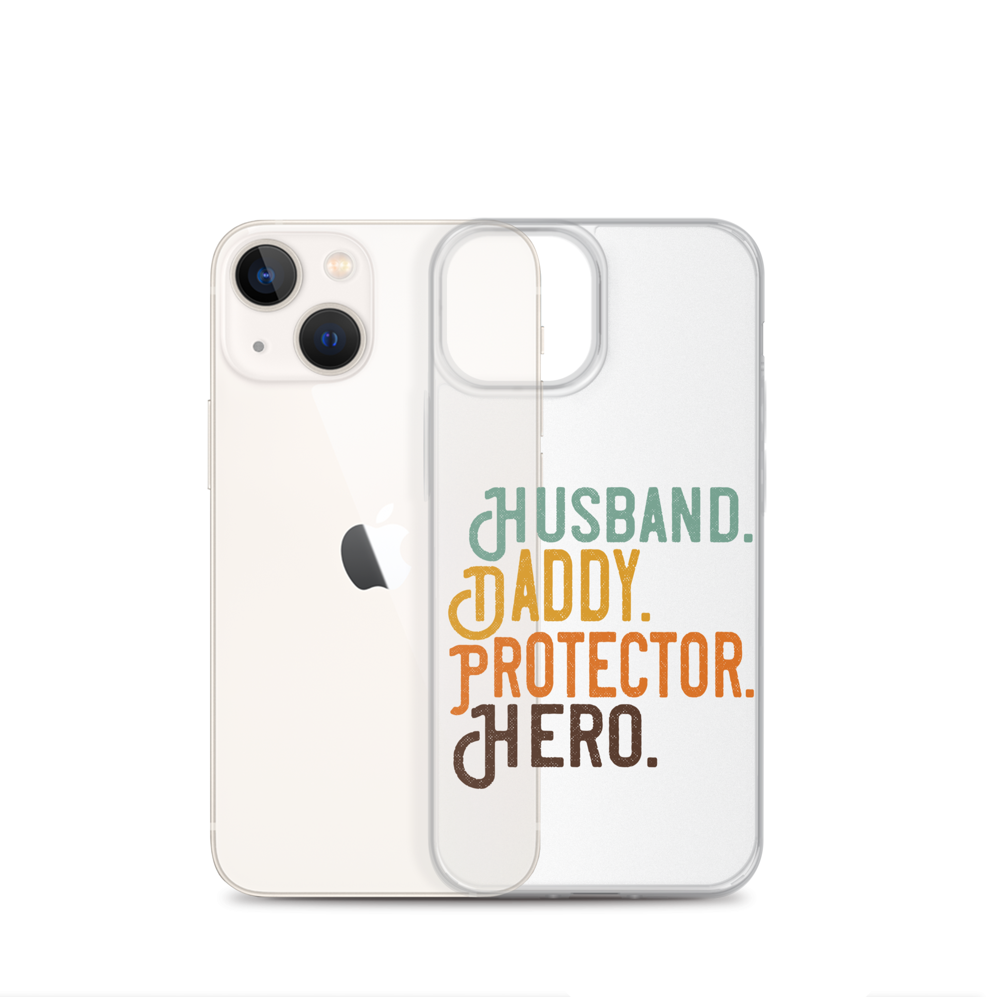 Husband. Daddy. Protector. Hero Clear Case for iPhone®