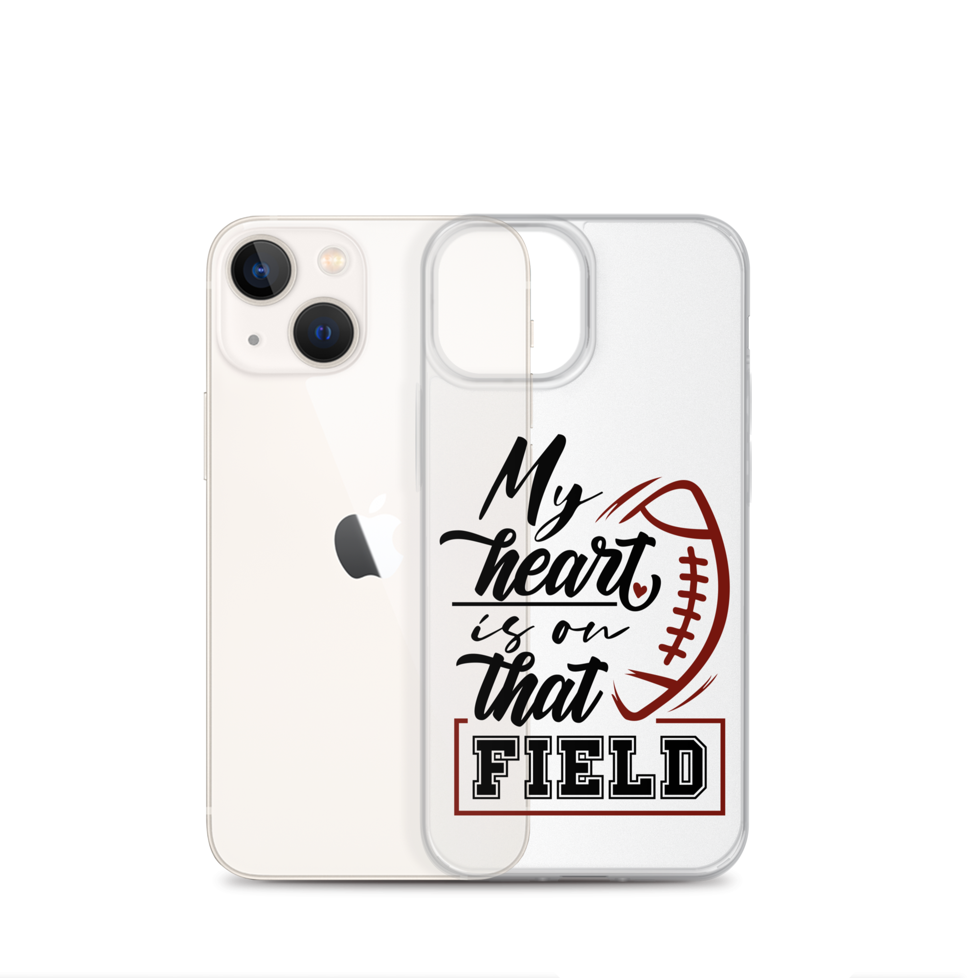 My Heart Is On That Field Clear Case for iPhone®