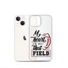 My Heart Is On That Field Clear Case for iPhone®