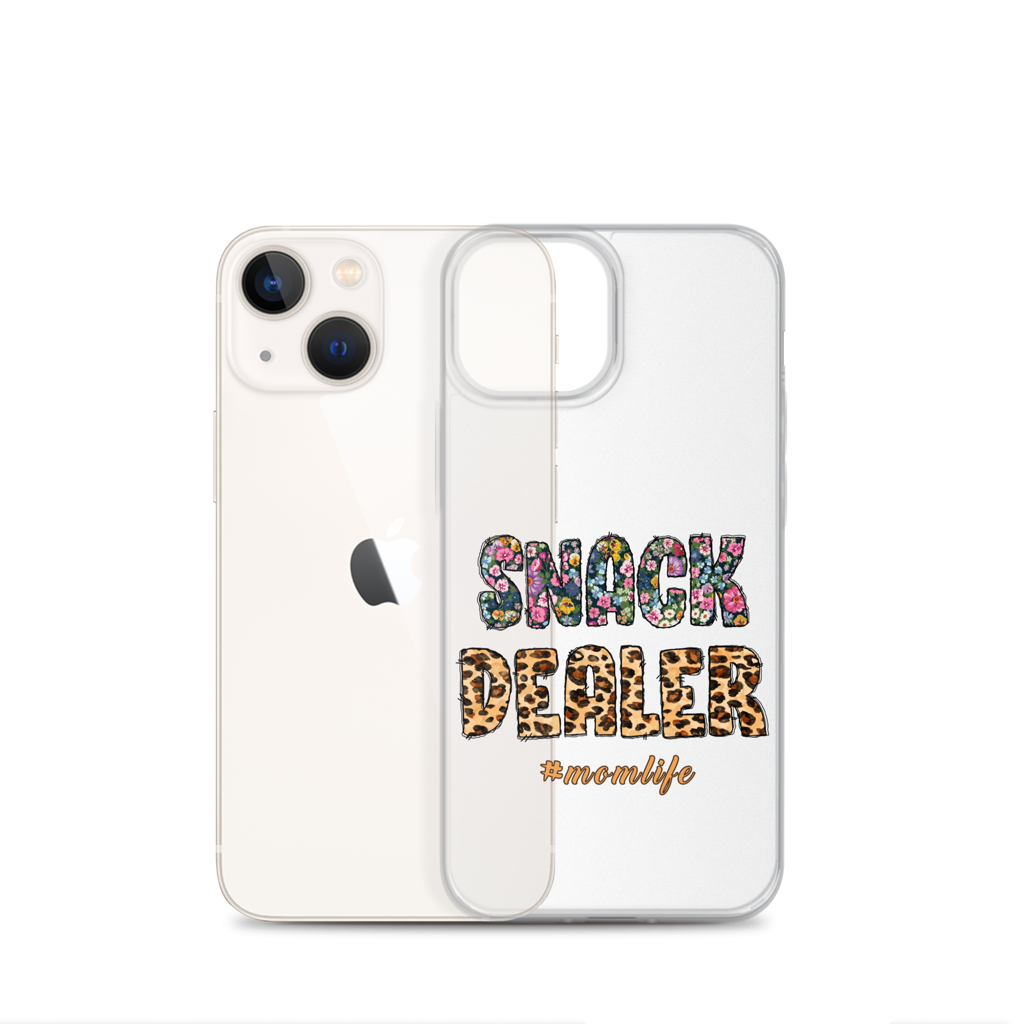 Snack Dealer #Momlife Clear Case for iPhone®