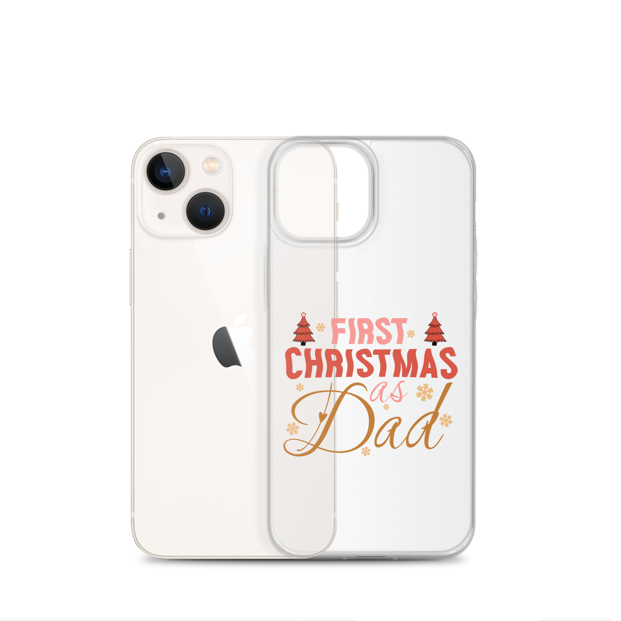 First Christmas As Dad Clear Case for iPhone®