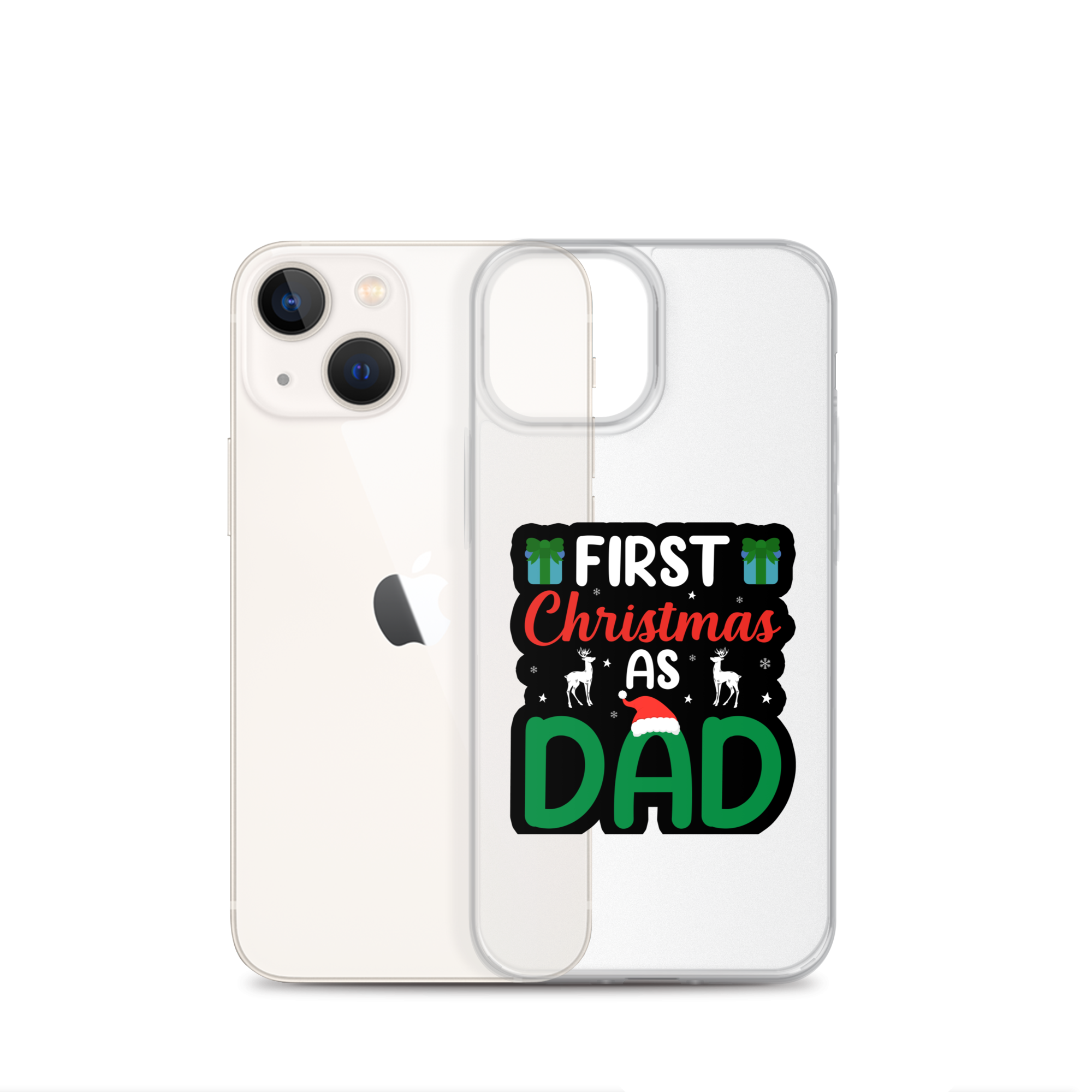 First Christmas As Dad Clear Case for iPhone®