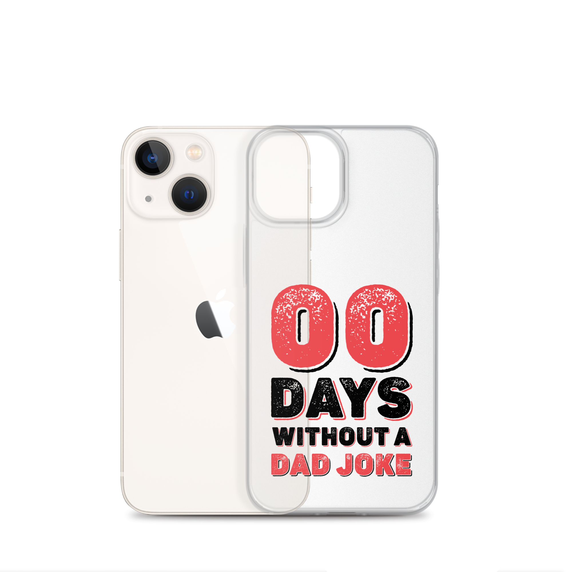 Zero Days Without A Dad Joke Clear Case for iPhone®