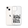 Grandpa A Dad Without Rules Clear Case for iPhone®