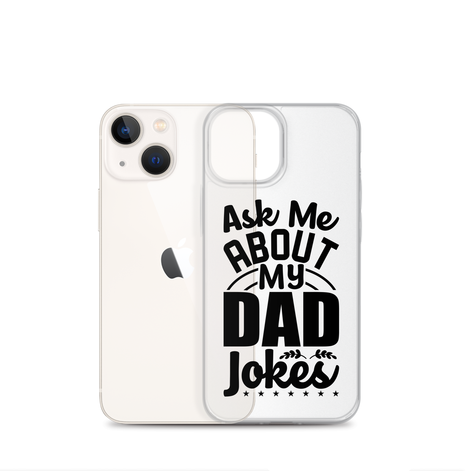 Ask Me About My Dad Jokes Clear Case for iPhone®