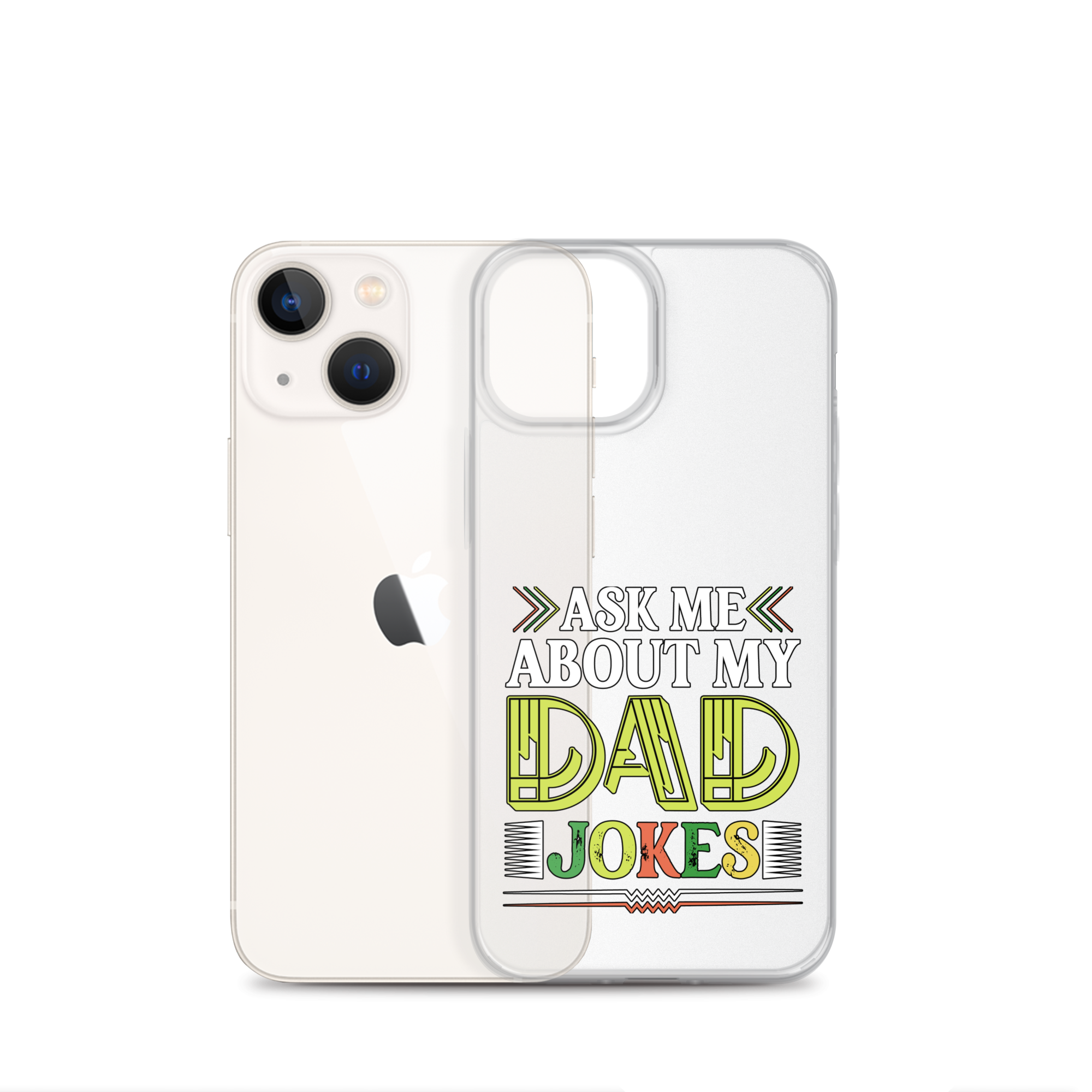 Ask Me About My Dad Jokes Clear Case for iPhone®