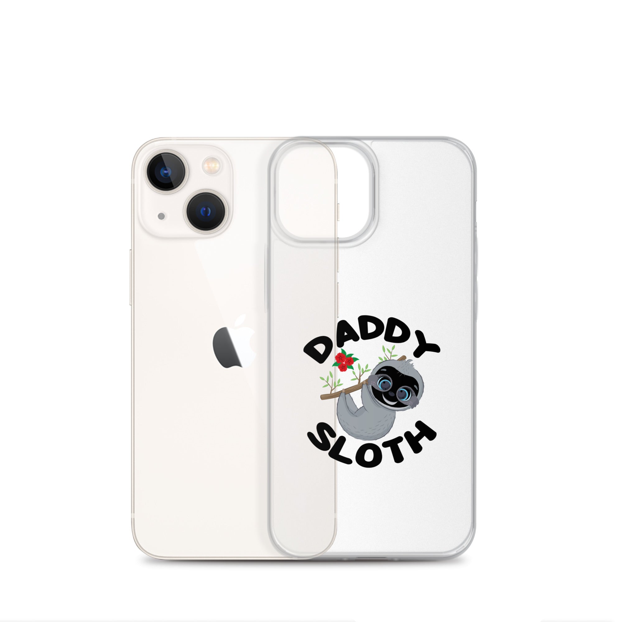 Daddy Sloth Clear Case for iPhone®