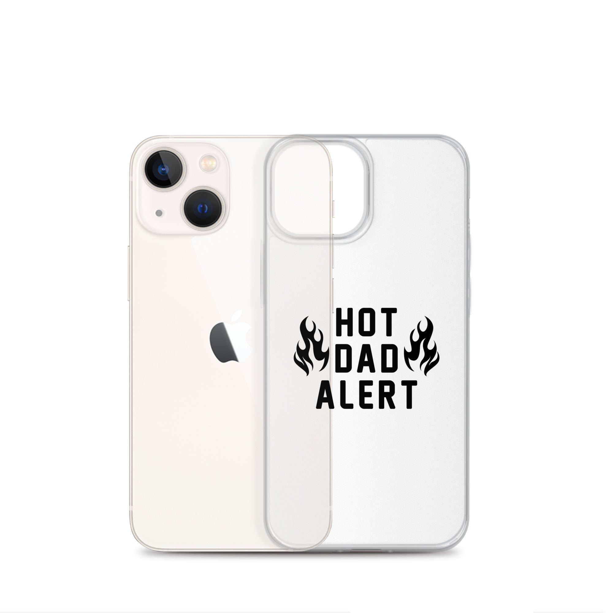 Hot Dad Alert Clear Case for iPhone®