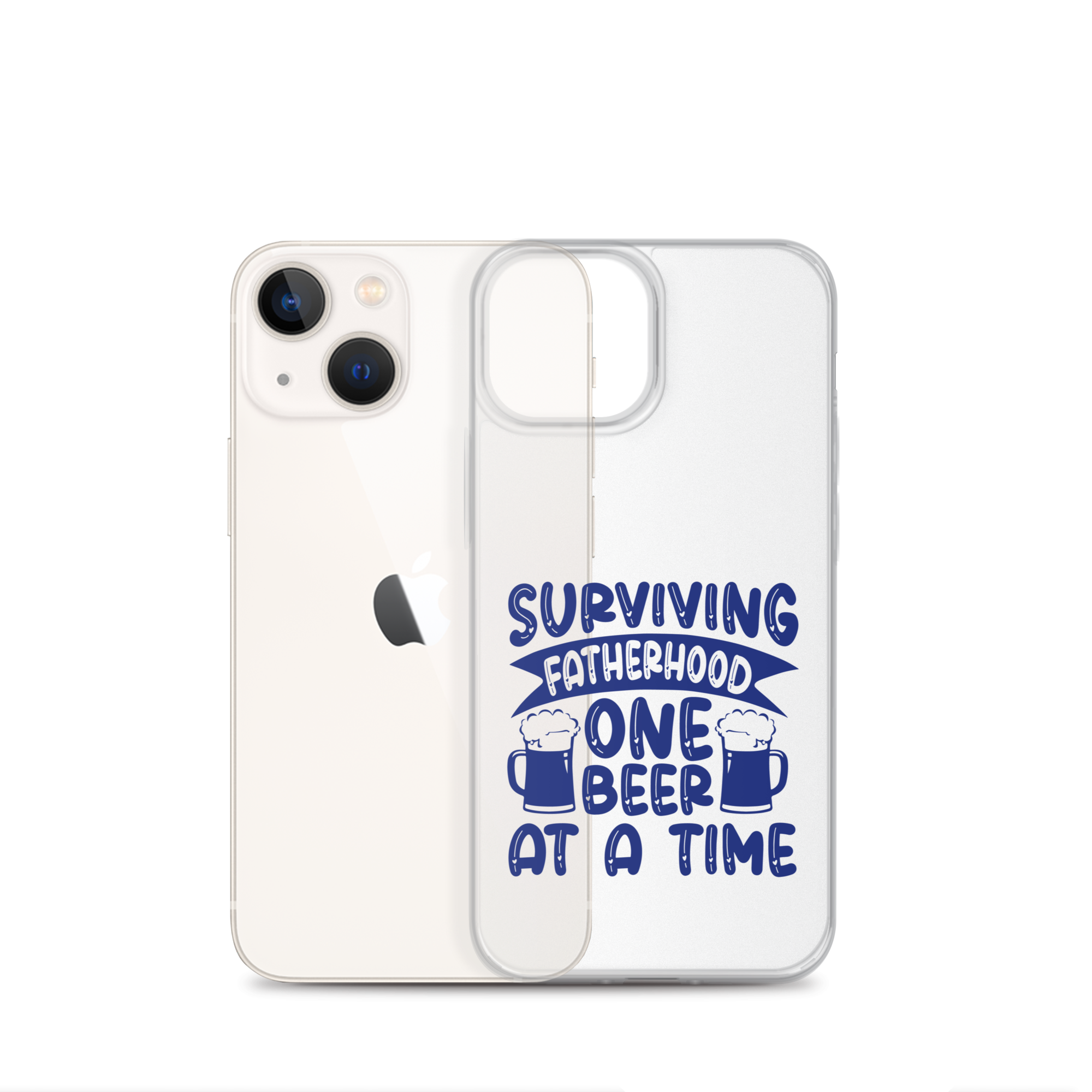 Surviving Fatherhood One Beer At A time Clear Case for iPhone®