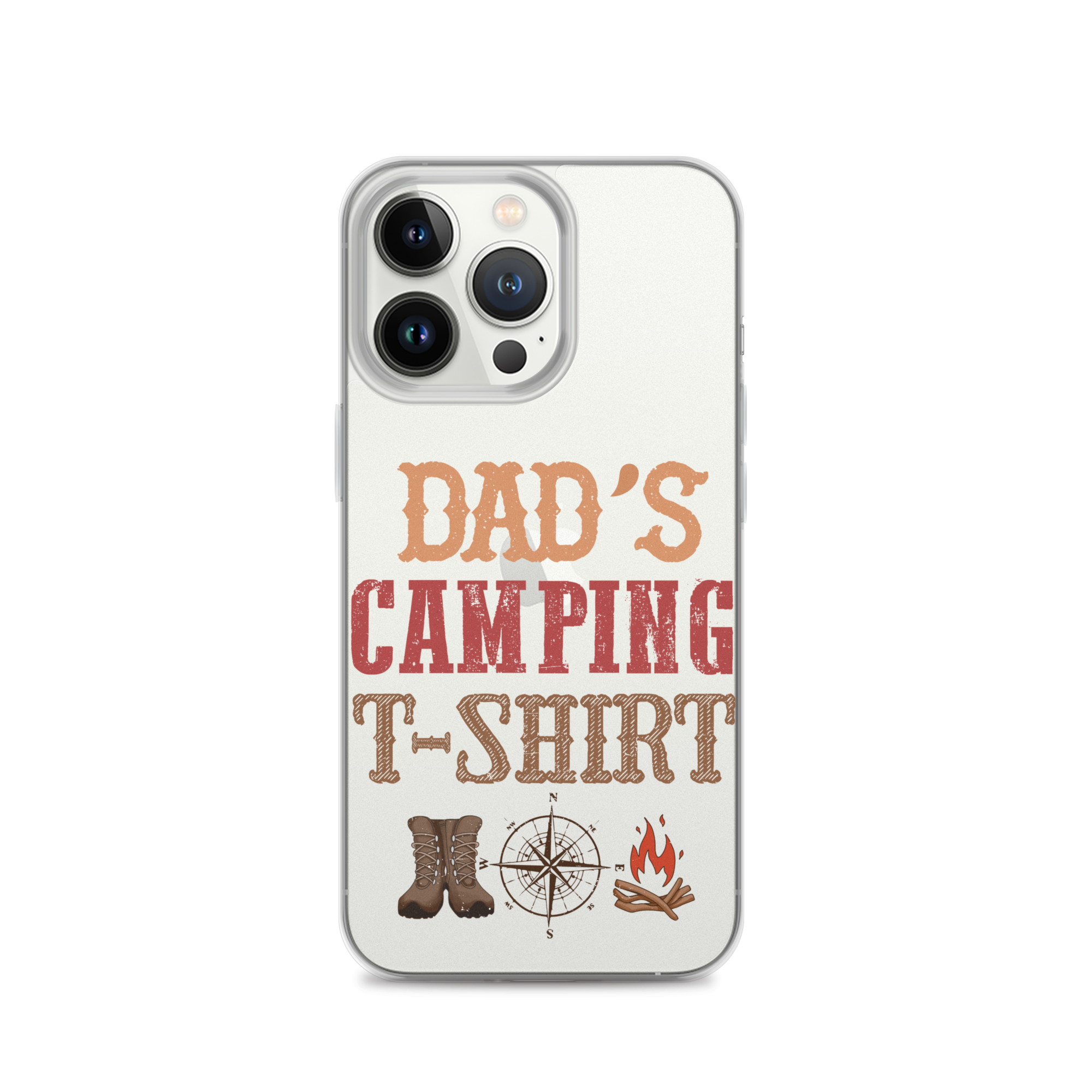 Dad's Camping T-Shirt Clear Case for iPhone®