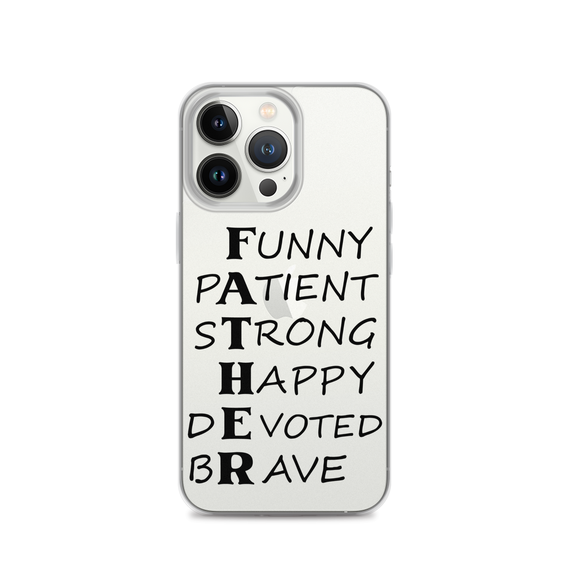 Funny Patient Strong Happy Devoted Brave Clear Case for iPhone®