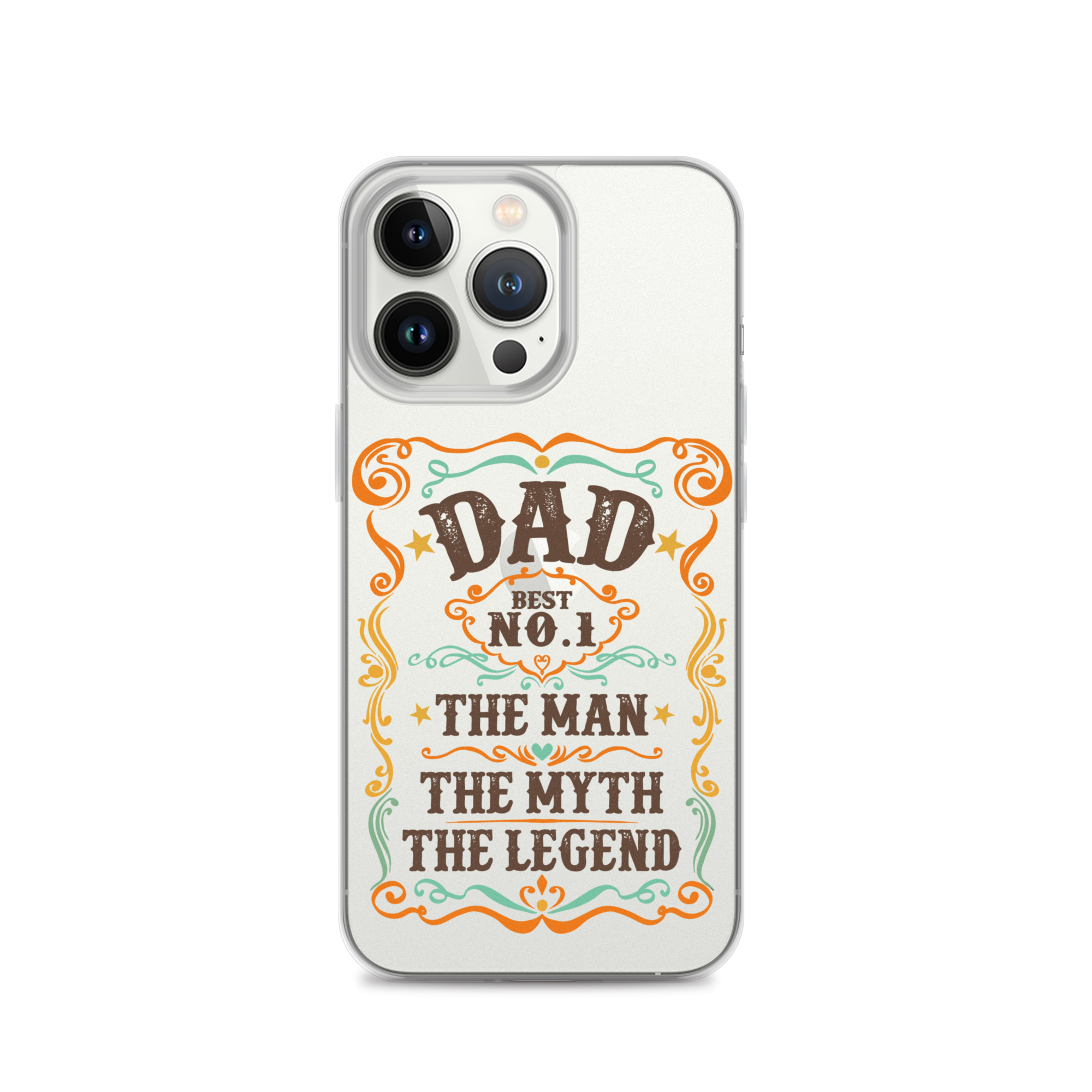 Dad Best Number 1 The Man The Myth The Legend Clear Case for iPhone®