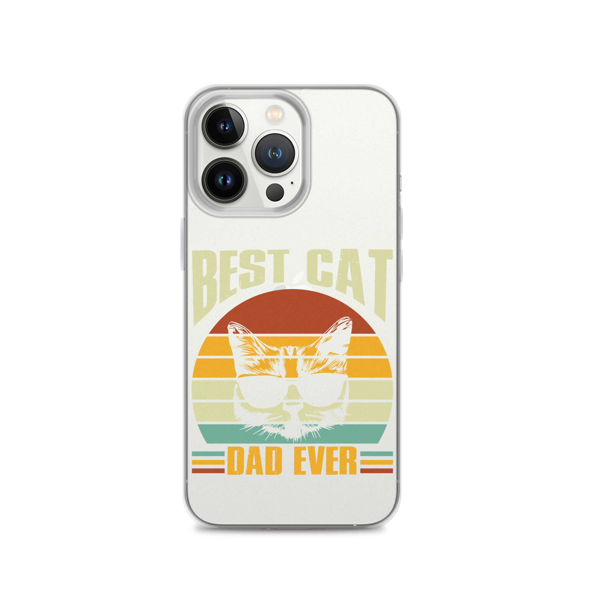 Best Cat Dad Ever Clear Case for iPhone®