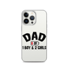 Dad Of 1 Boy And 2 Girls Clear Case for iPhone®