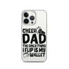 Cheer Dad Th Only Thing I Flip Is My Wallet Clear Case for iPhone®