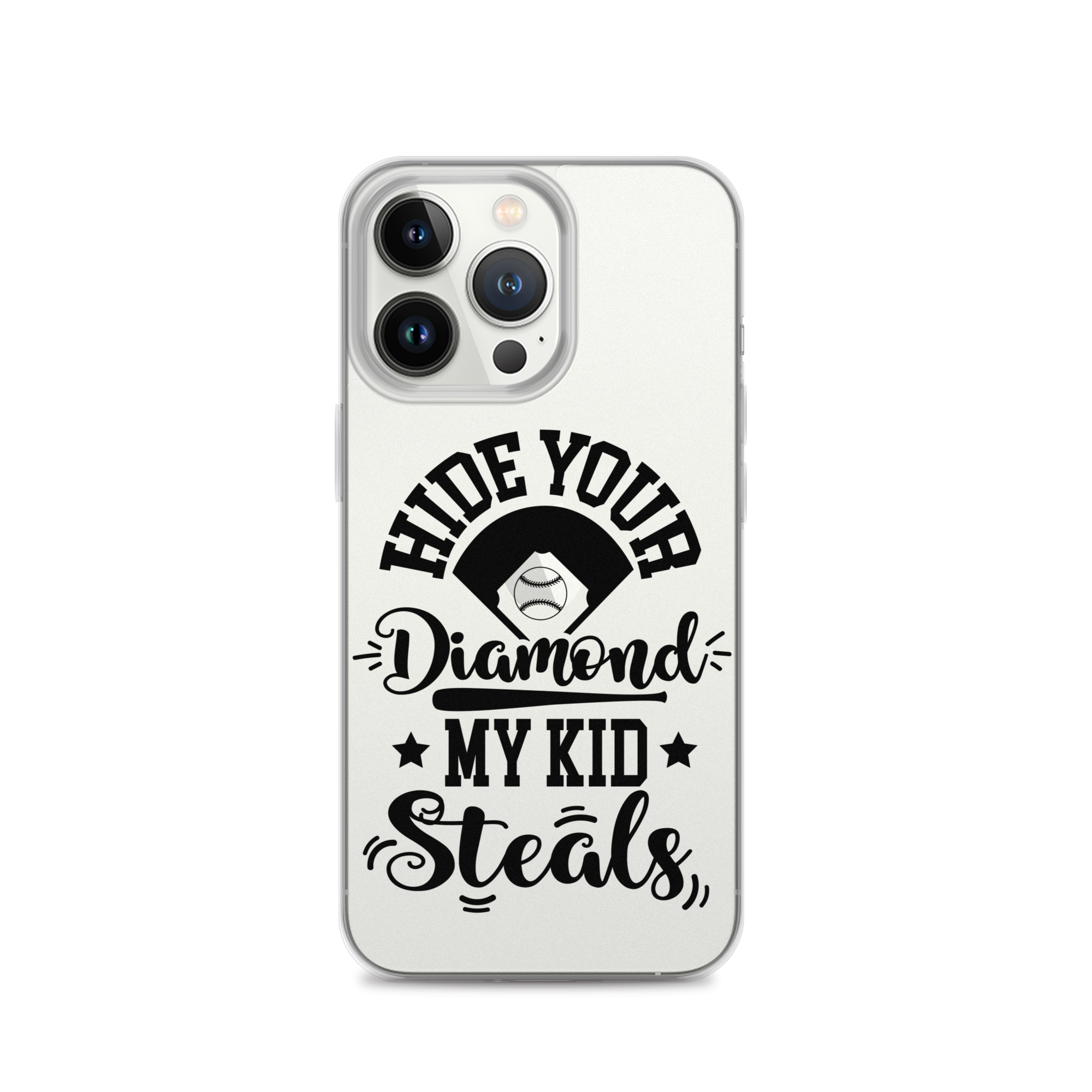 Hide Your Diamond My Kid Steals Clear Case for iPhone®