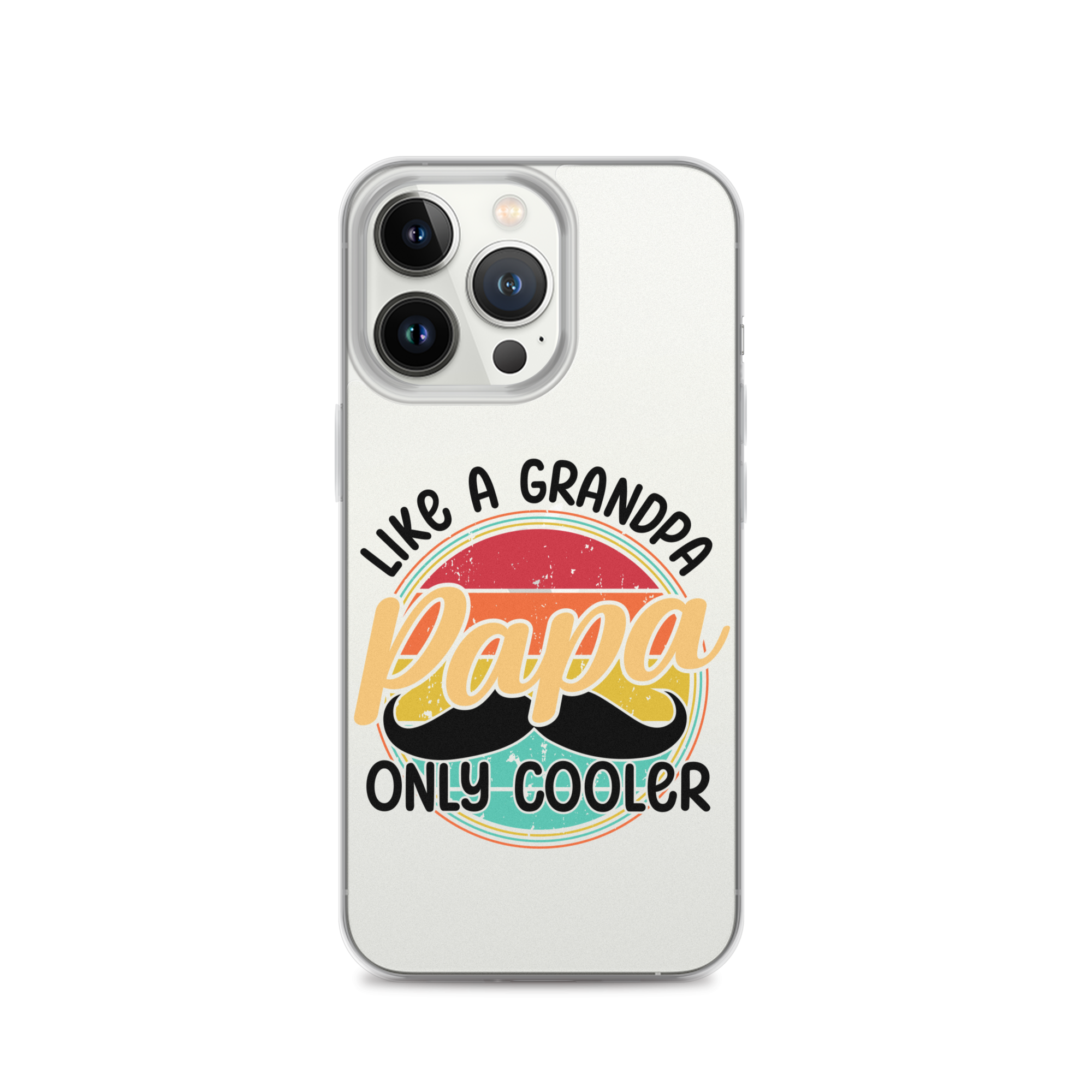 Papa Like A Grandpa Only Cooler Clear Case for iPhone®