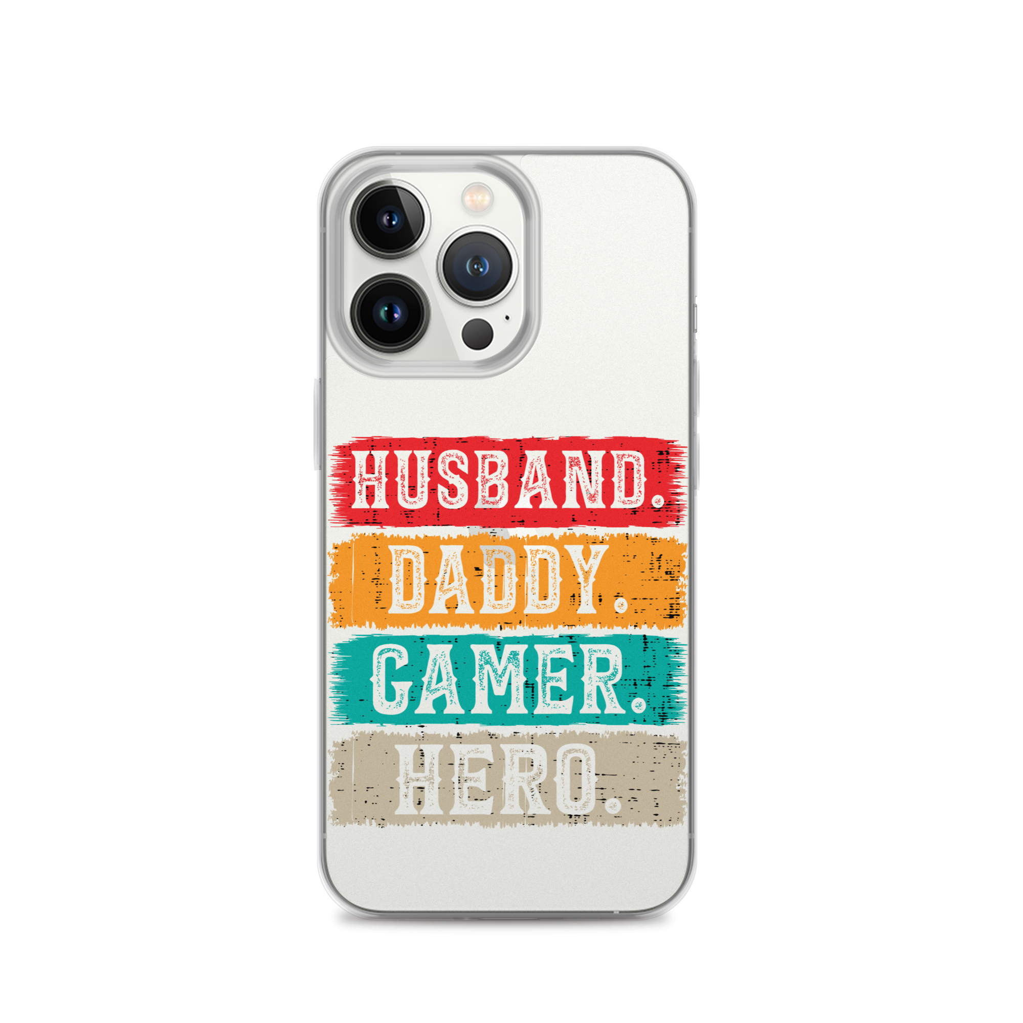 Husband, Daddy, Gamer, Hero Clear Case for iPhone®