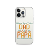 I Have Two Titles Dad And Papa And I Rock Them Both Clear Case for iPhone®