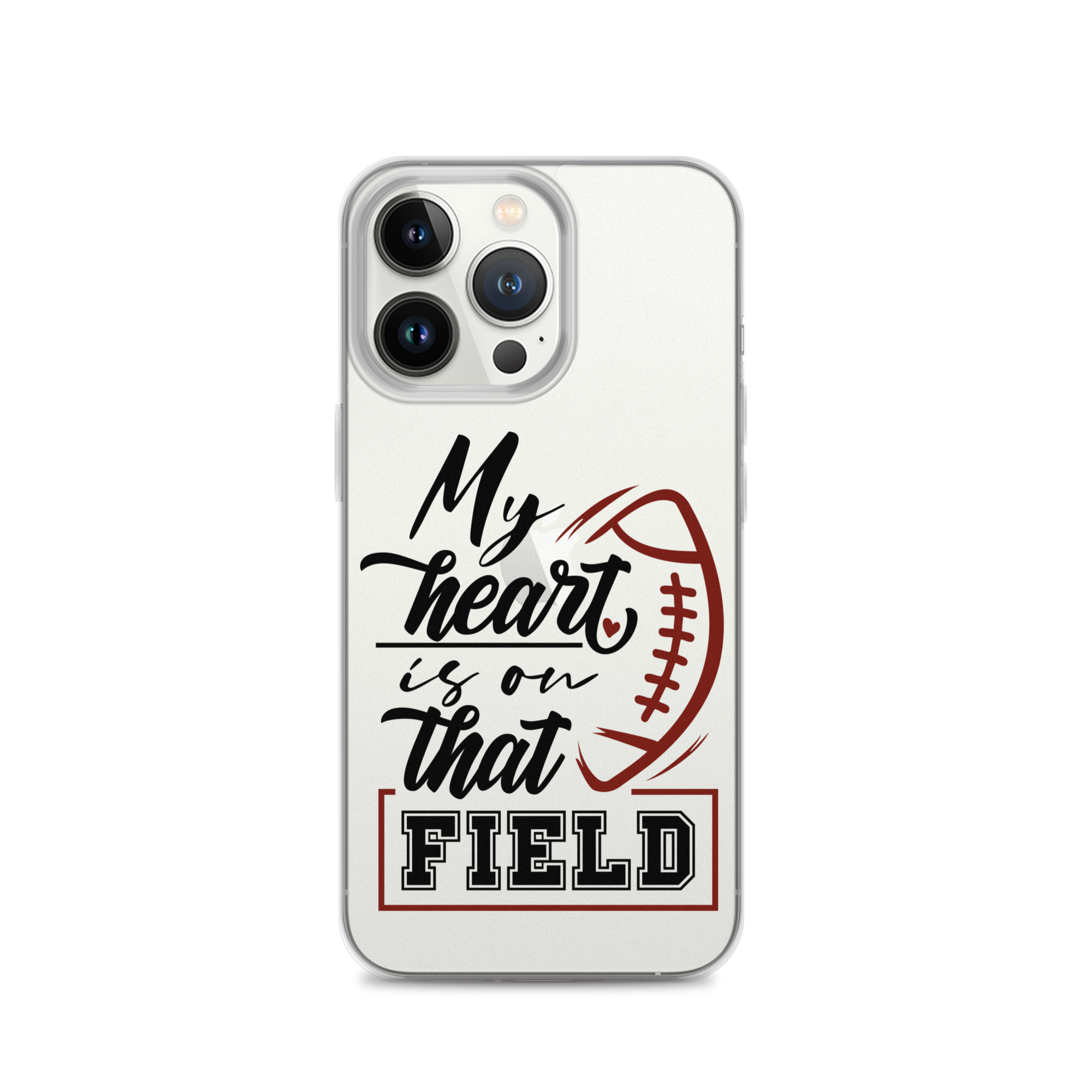 My Heart Is On That Field Clear Case for iPhone®