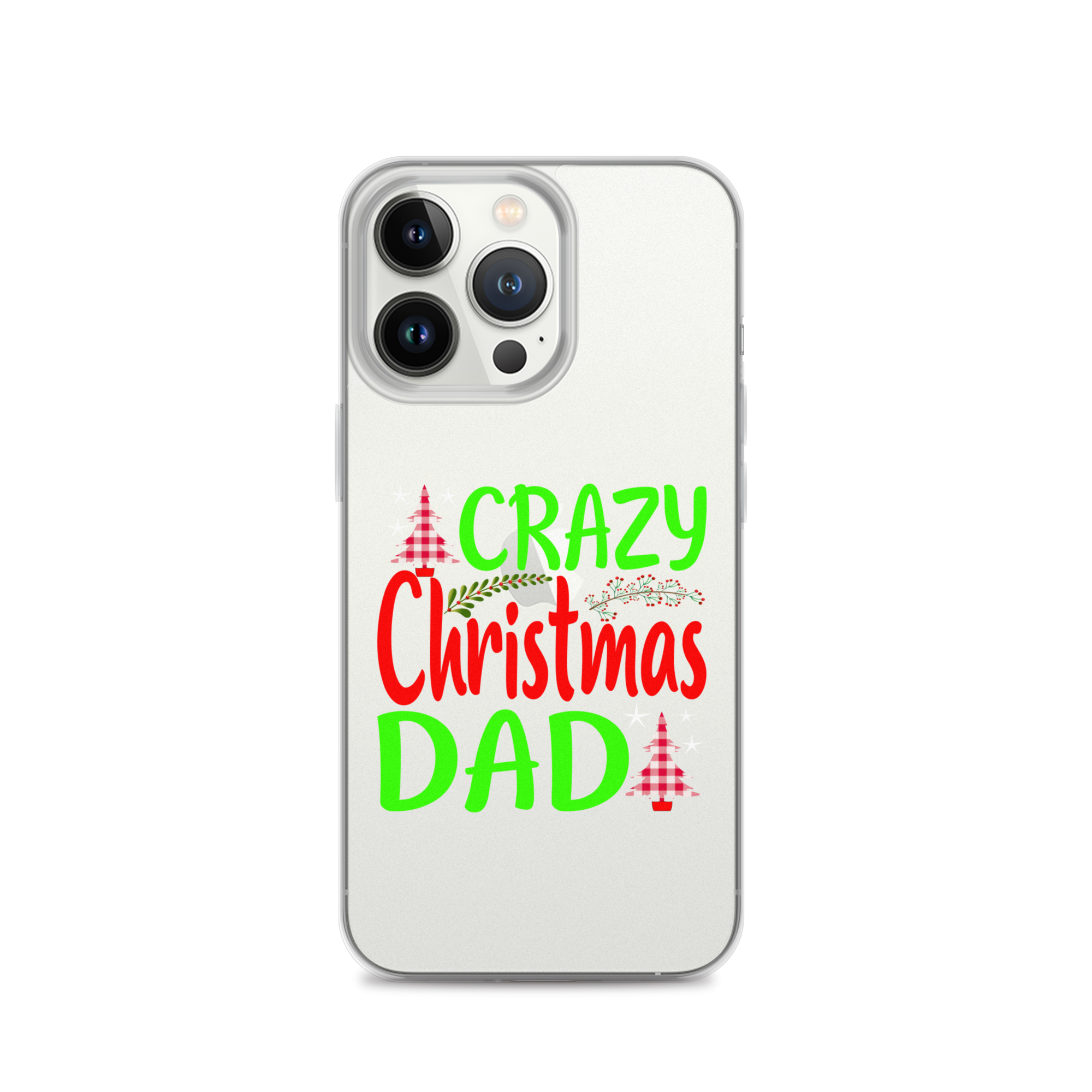 Crazy Christmas Dad Clear Case for iPhone®