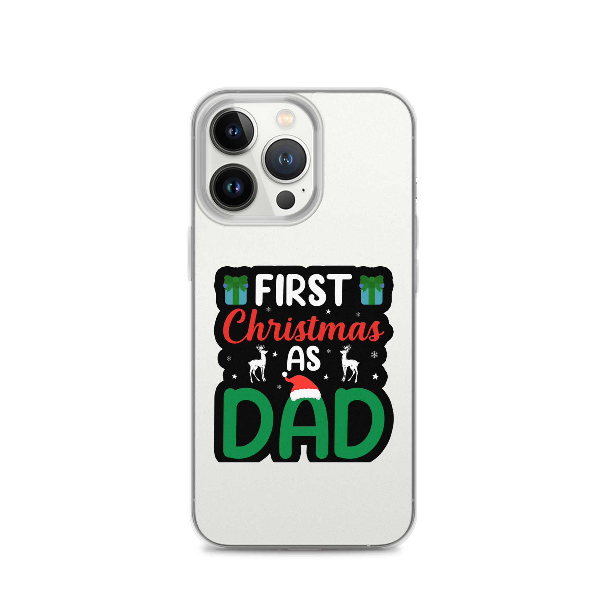 First Christmas As Dad Clear Case for iPhone®