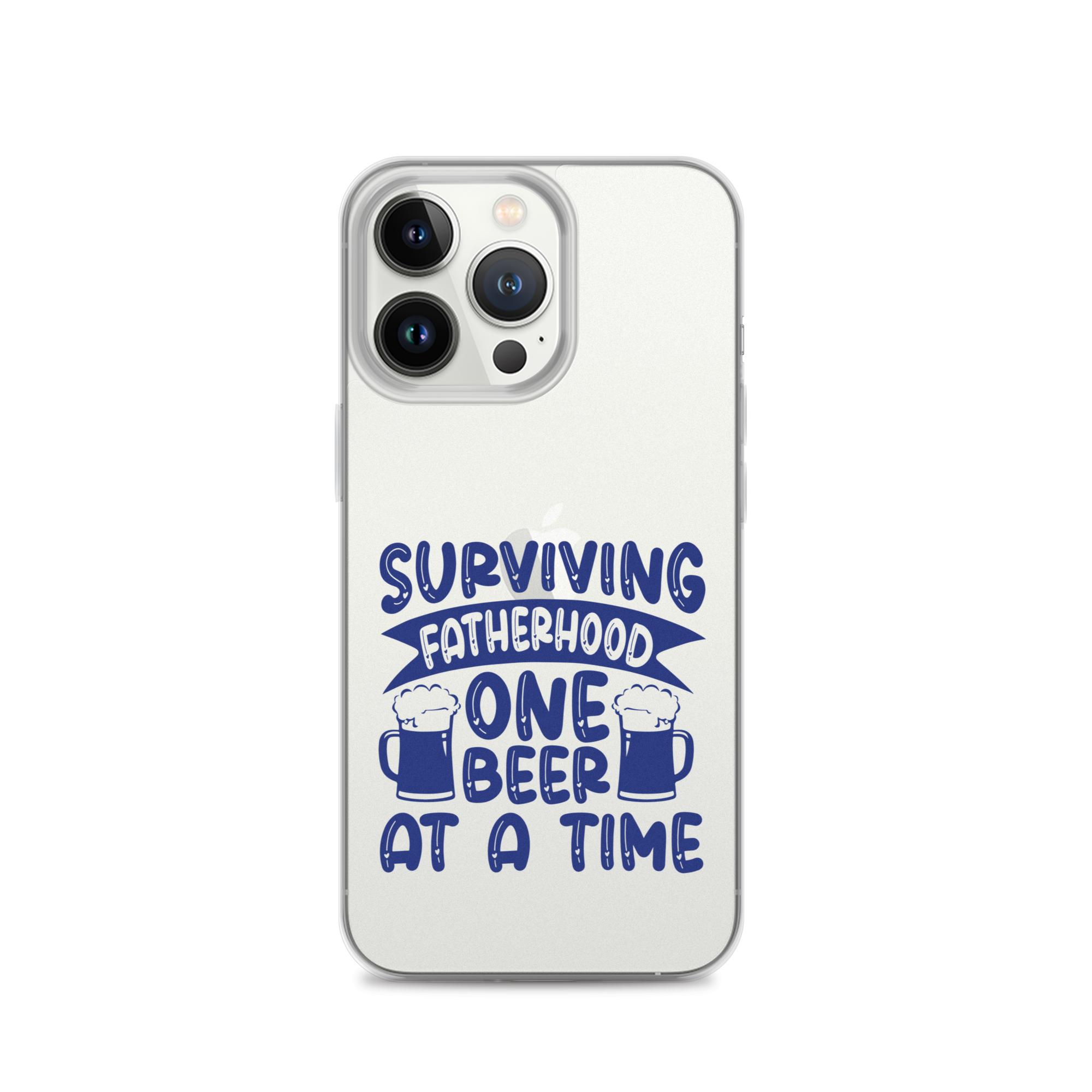 Surviving Fatherhood One Beer At A time Clear Case for iPhone®