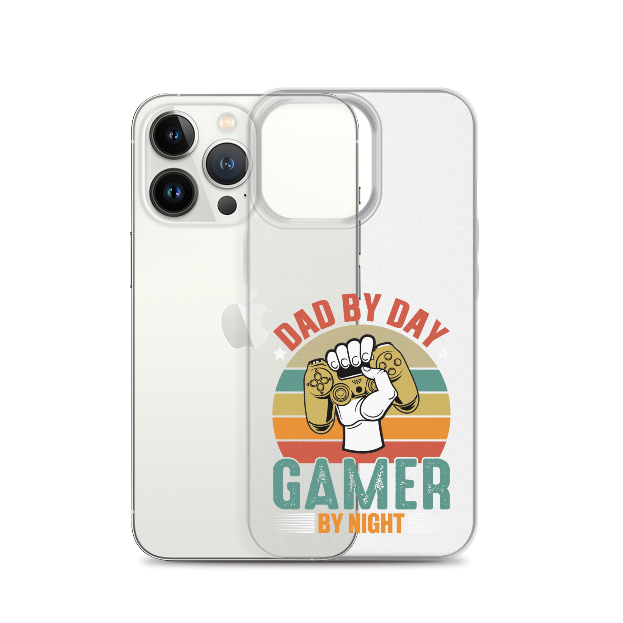 Dad By Day Gamer By Night Clear Case for iPhone®