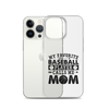 My Favorite Baseball Player Calls Me Mom Clear Case for iPhone®