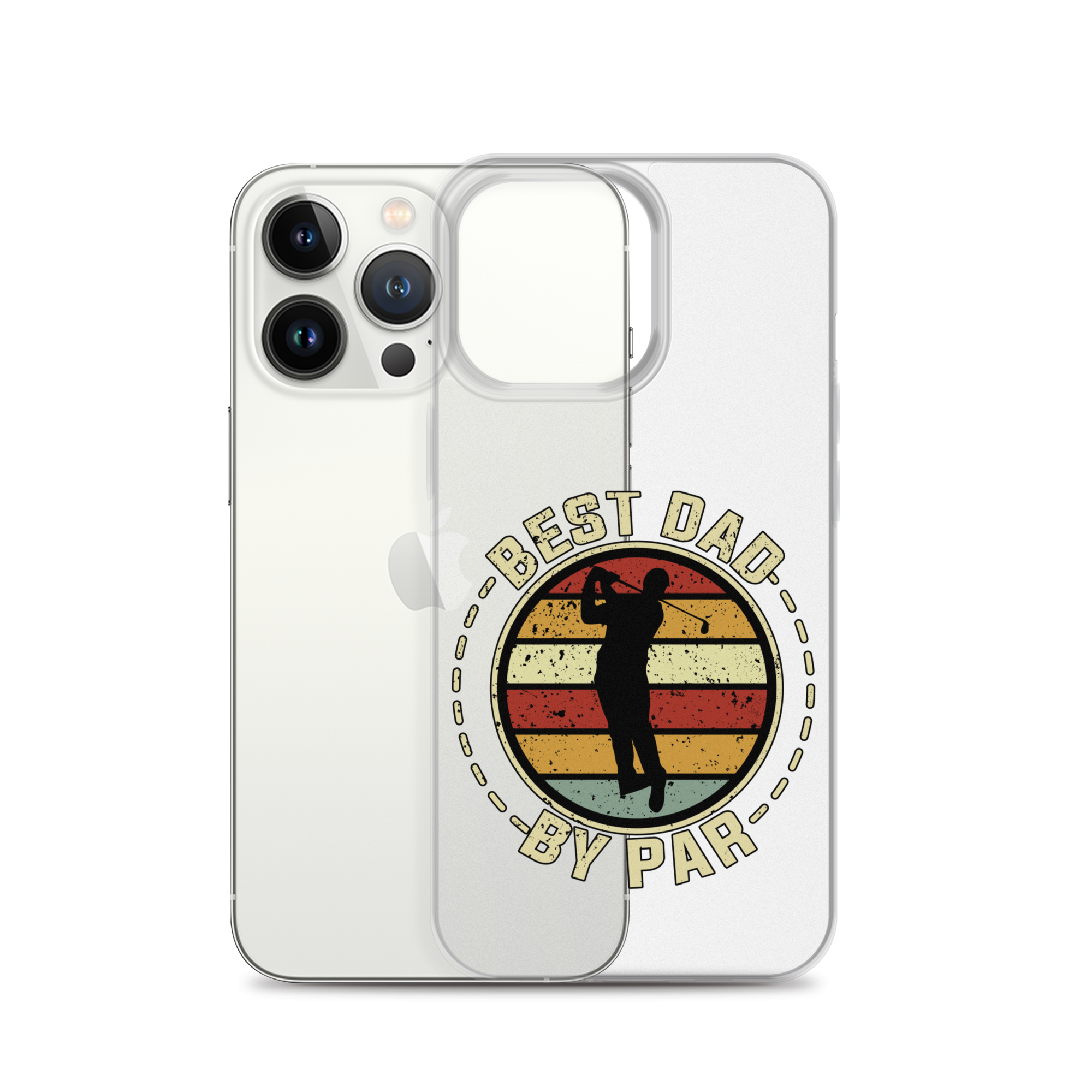 Best Dad By Par Clear Clear Case for iPhone®