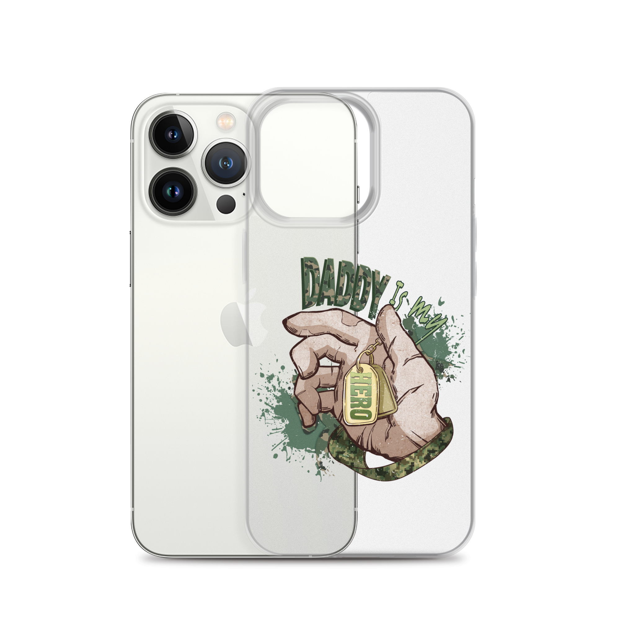 Daddy Is My Hero Clear Case for iPhone®