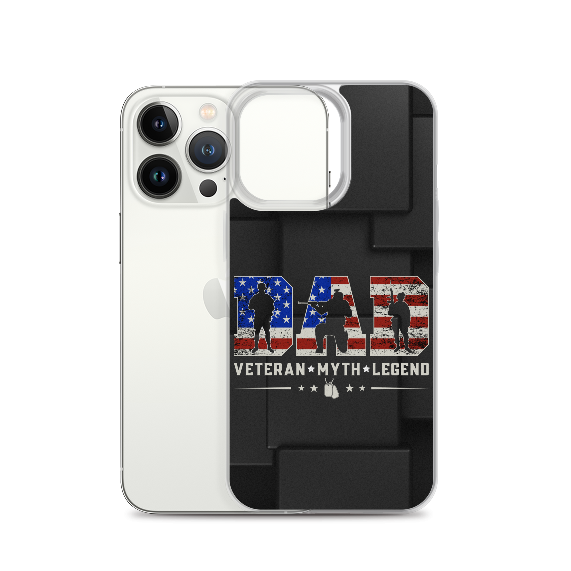 Dad Veteran Myth Legend Clear Case for iPhone®