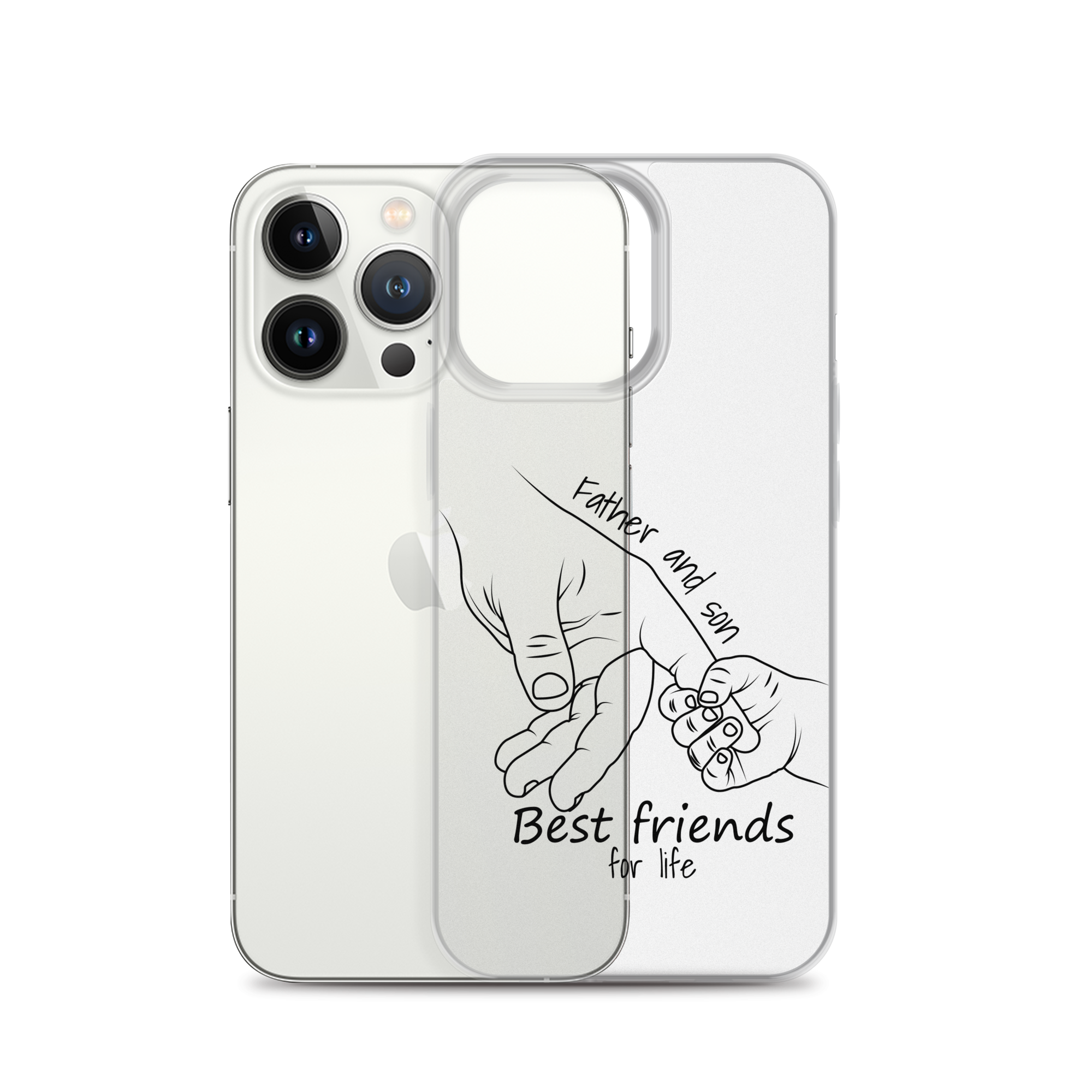 Father And Son Best Friends For Life Clear Case for iPhone®